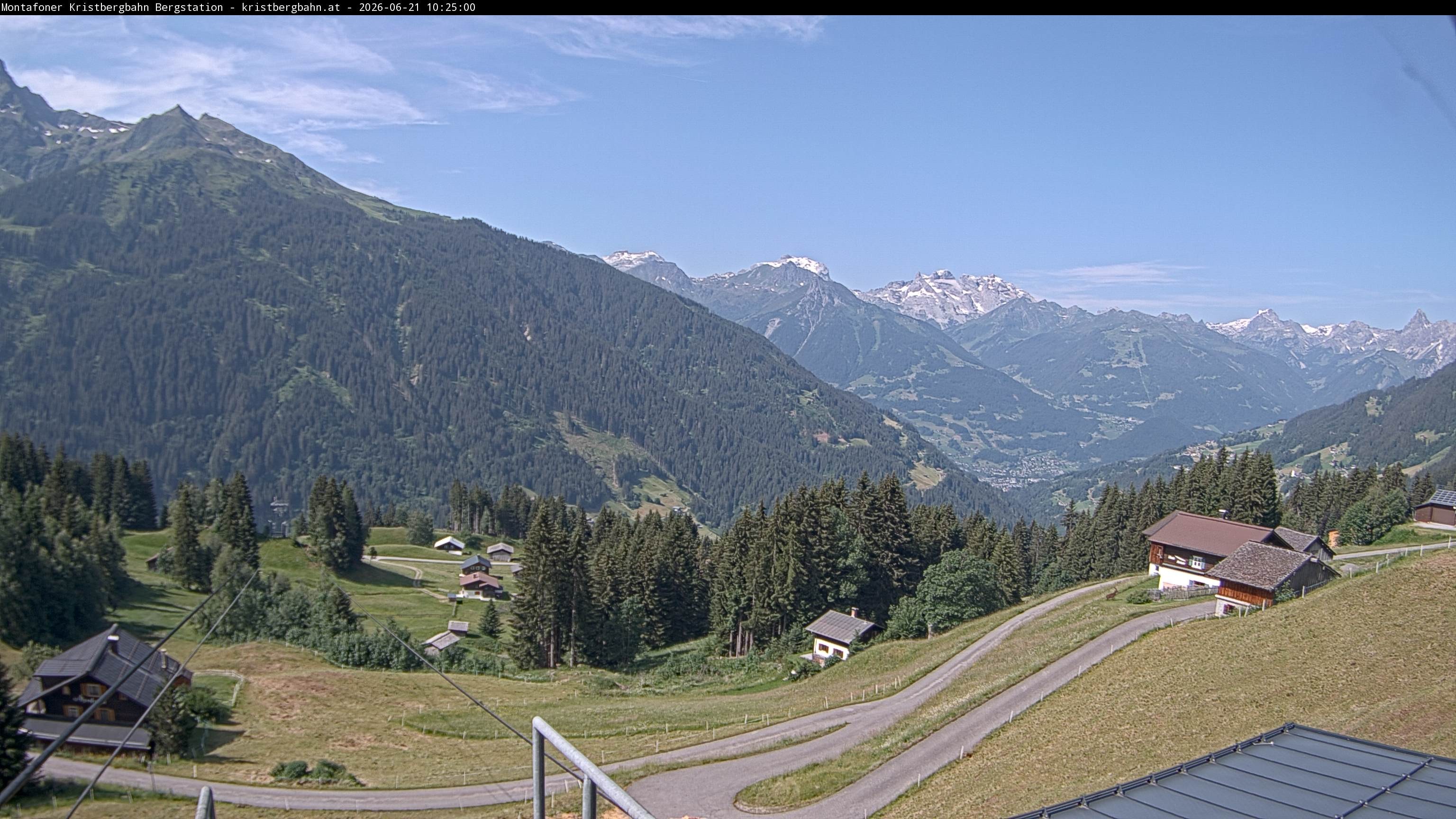 Archiv Foto Webcam Bergstation Montafoner Kristbergbahn, Vorarlberg
