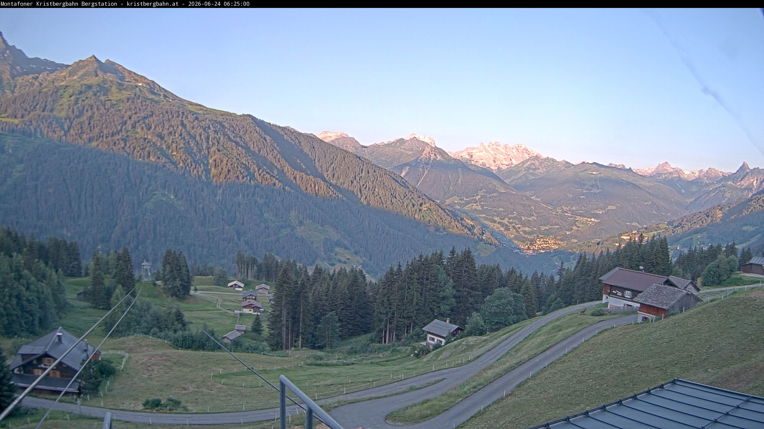 Archiv Foto Webcam Bergstation Montafoner Kristbergbahn, Vorarlberg