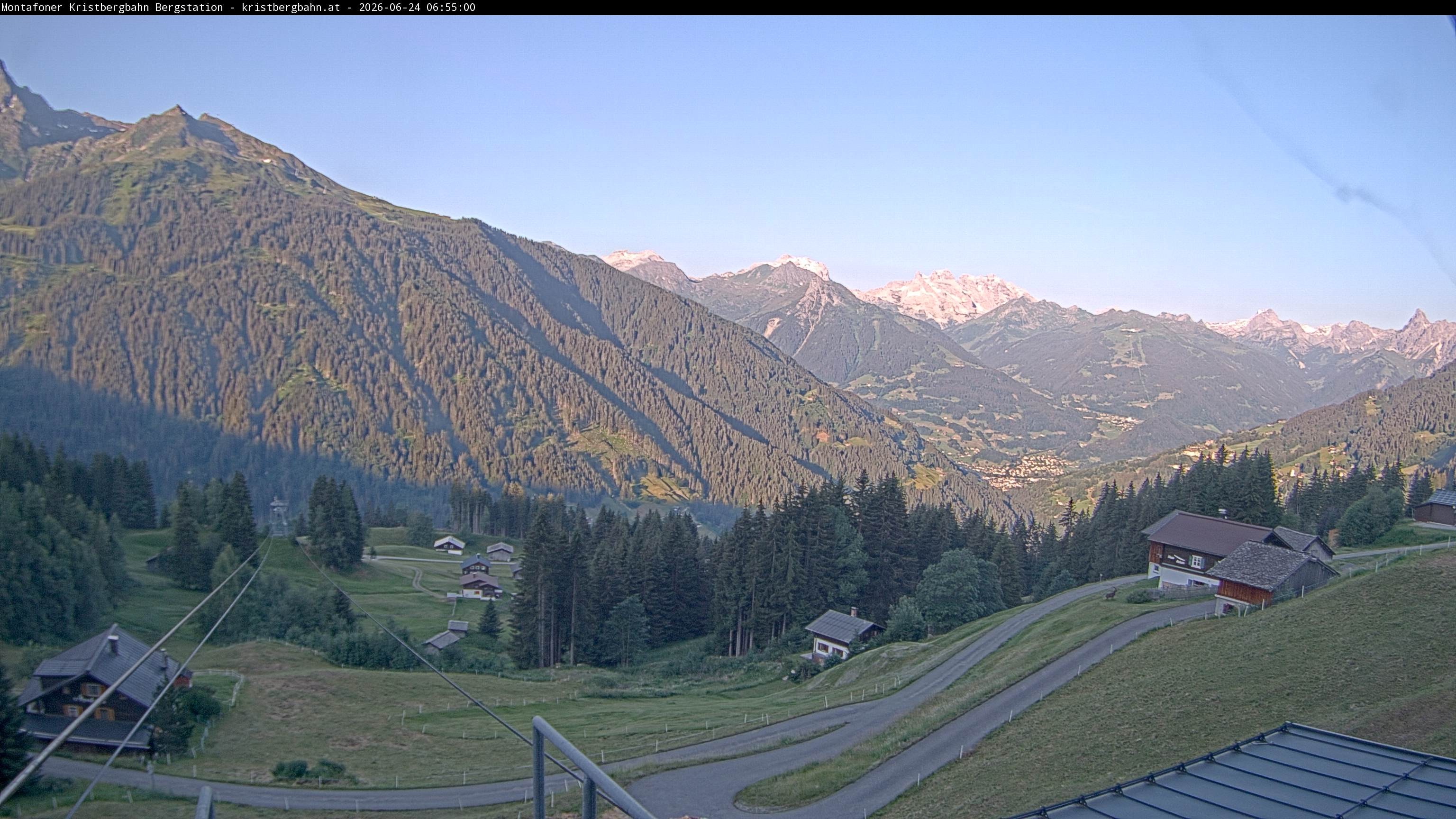 Archiv Foto Webcam Bergstation Montafoner Kristbergbahn, Vorarlberg