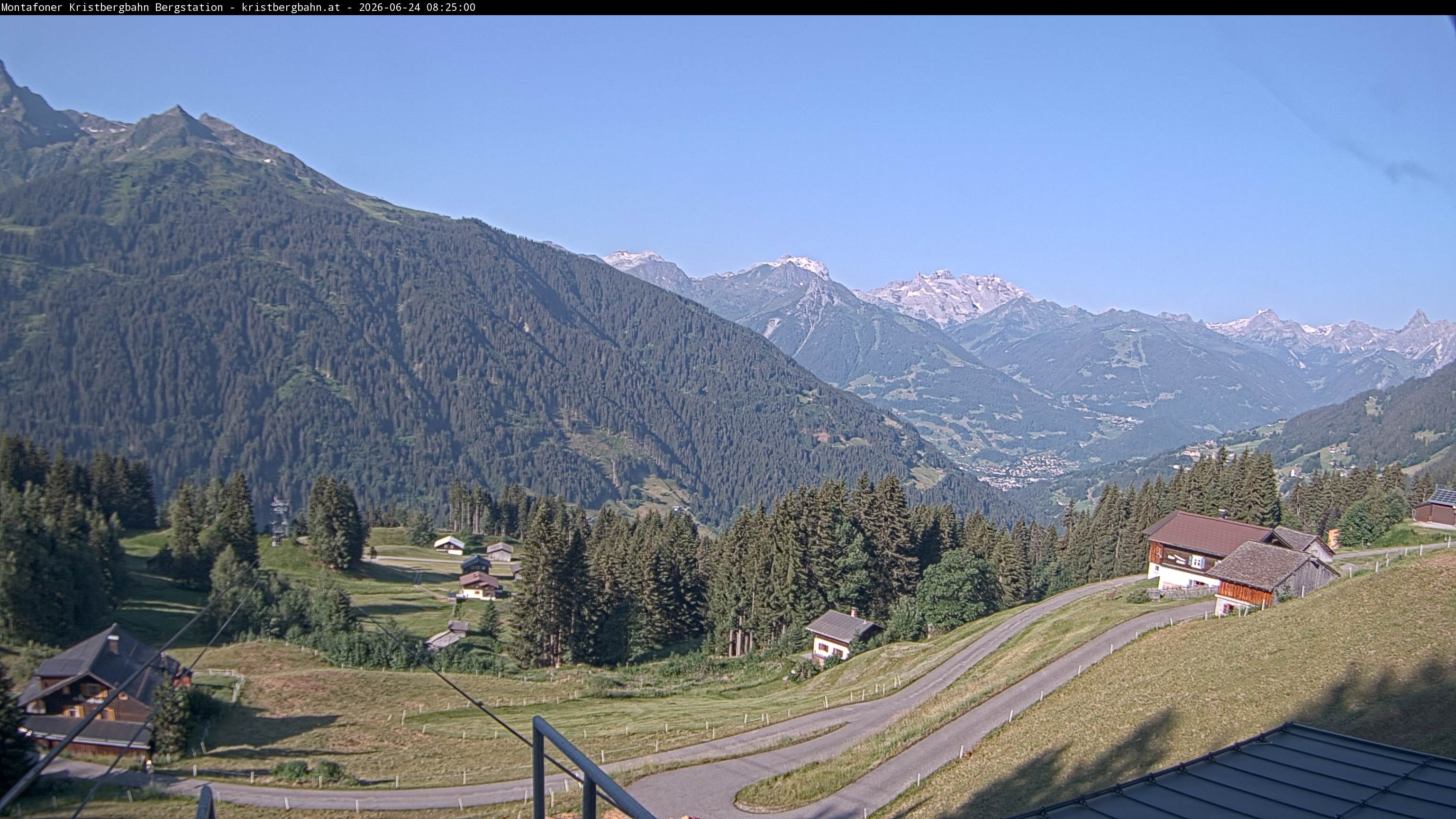 Archiv Foto Webcam Bergstation Montafoner Kristbergbahn, Vorarlberg