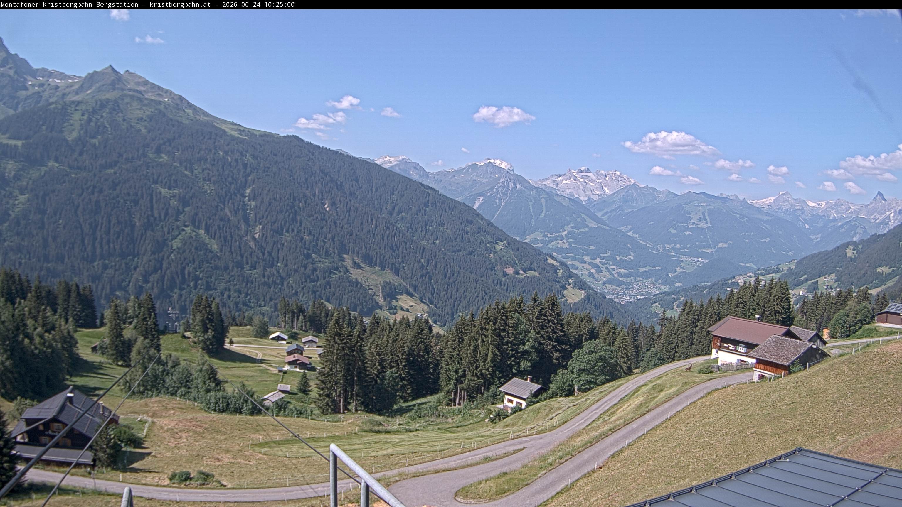 Archiv Foto Webcam Bergstation Montafoner Kristbergbahn, Vorarlberg