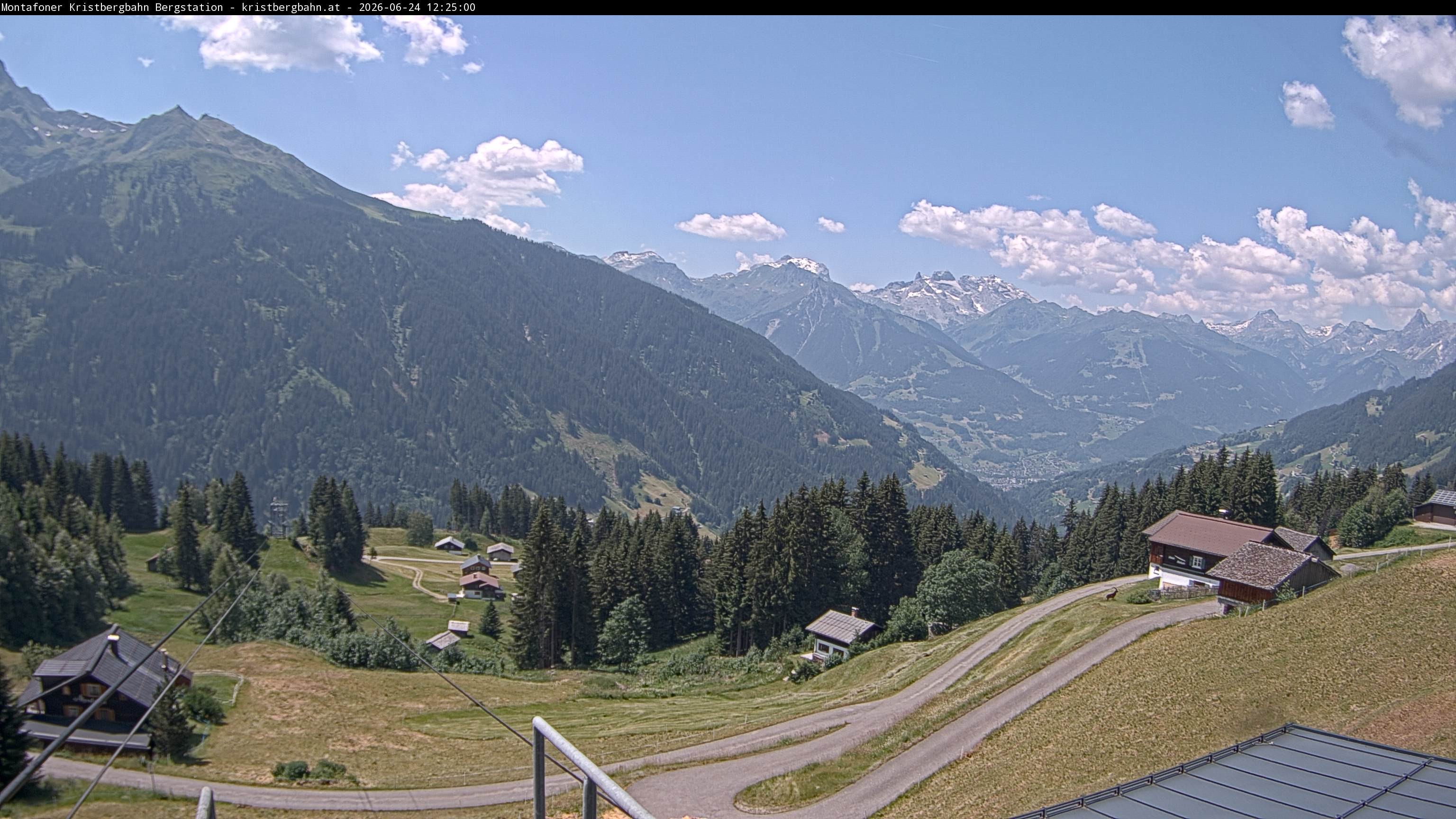 Archiv Foto Webcam Bergstation Montafoner Kristbergbahn, Vorarlberg
