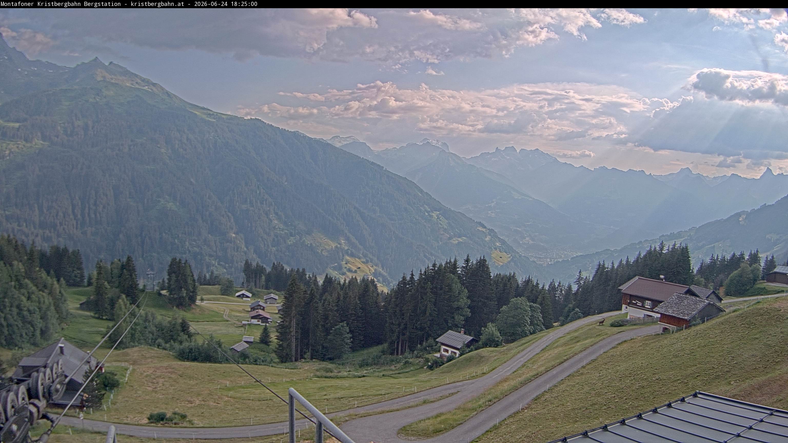 Archiv Foto Webcam Bergstation Montafoner Kristbergbahn, Vorarlberg
