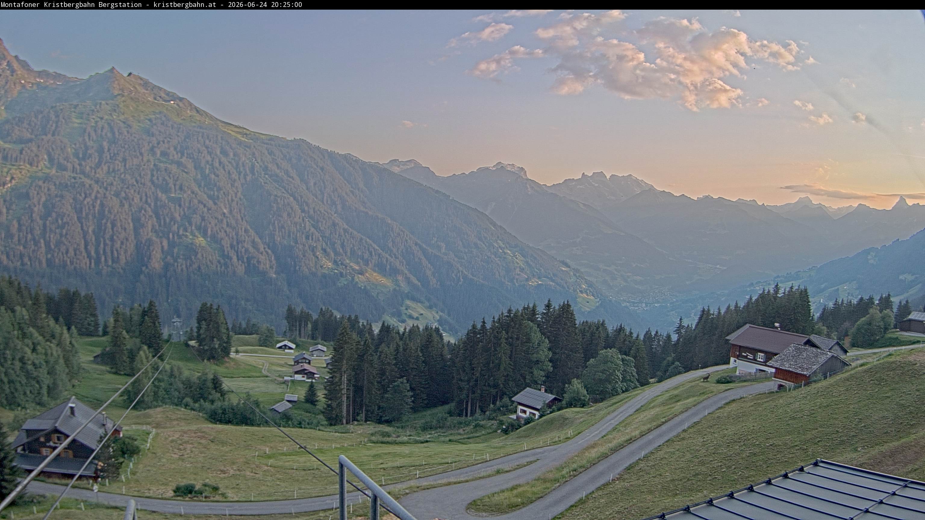 Archiv Foto Webcam Bergstation Montafoner Kristbergbahn, Vorarlberg