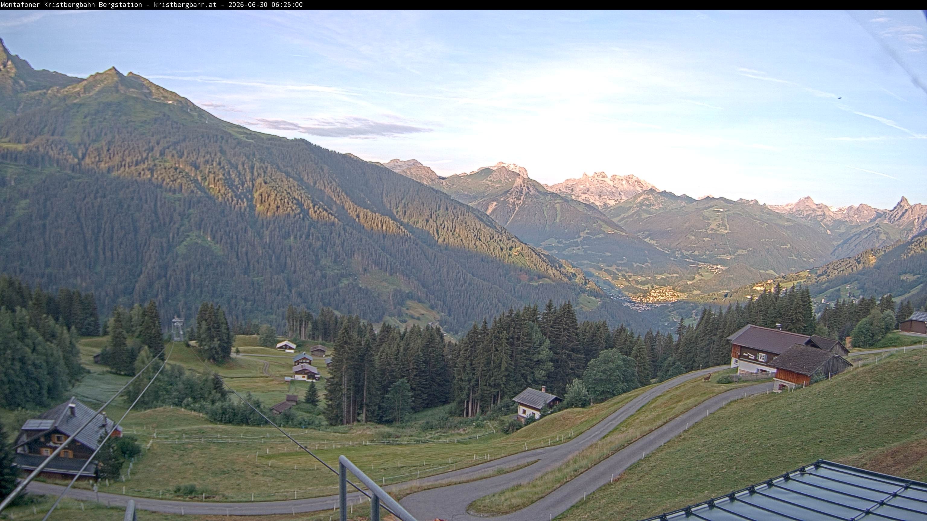 Archiv Foto Webcam Bergstation Montafoner Kristbergbahn, Vorarlberg