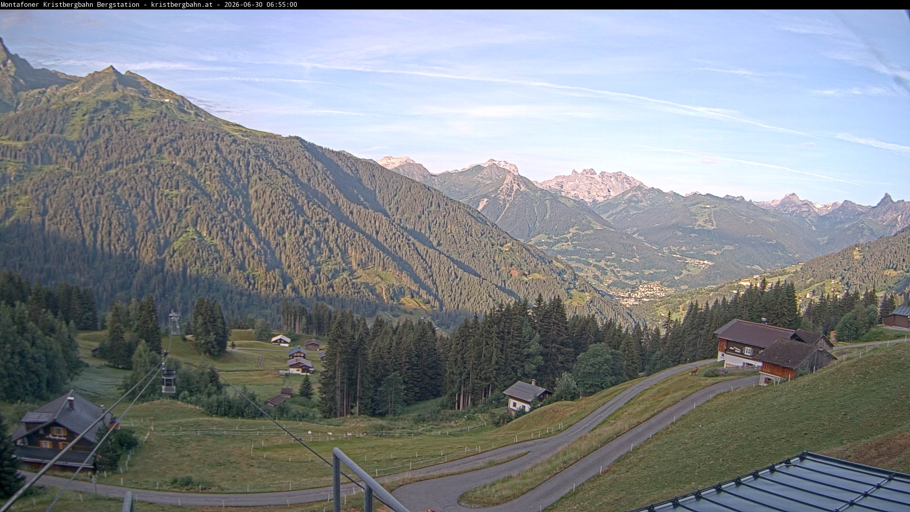 Archiv Foto Webcam Bergstation Montafoner Kristbergbahn, Vorarlberg