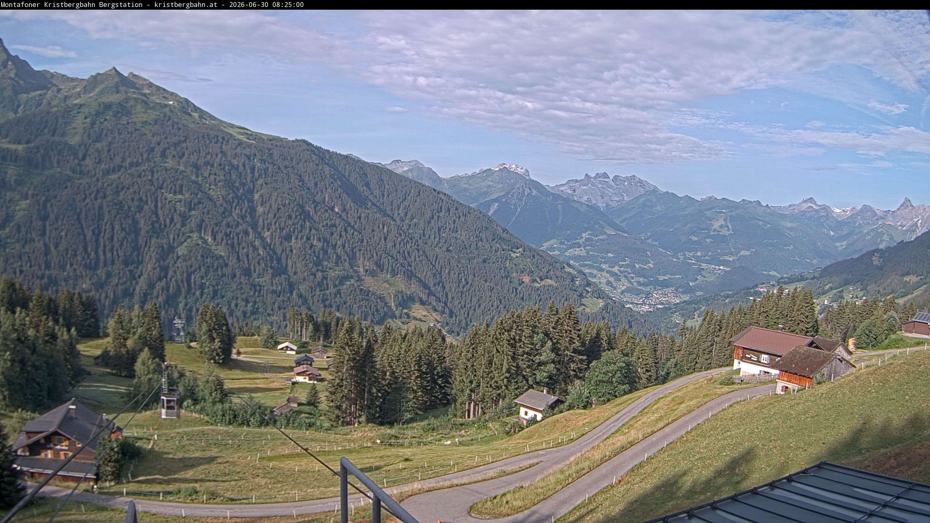Archiv Foto Webcam Bergstation Montafoner Kristbergbahn, Vorarlberg