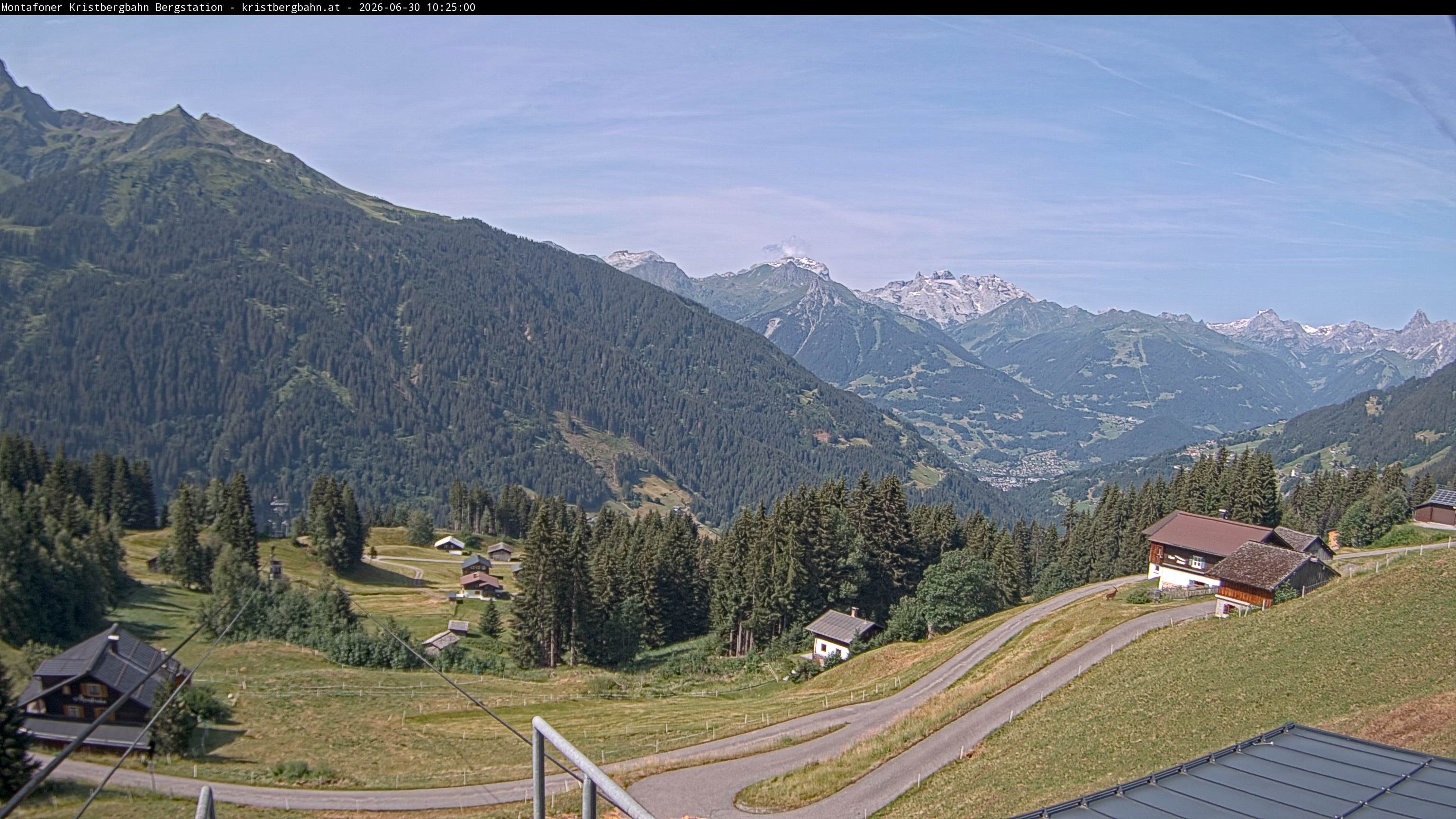 Archiv Foto Webcam Bergstation Montafoner Kristbergbahn, Vorarlberg