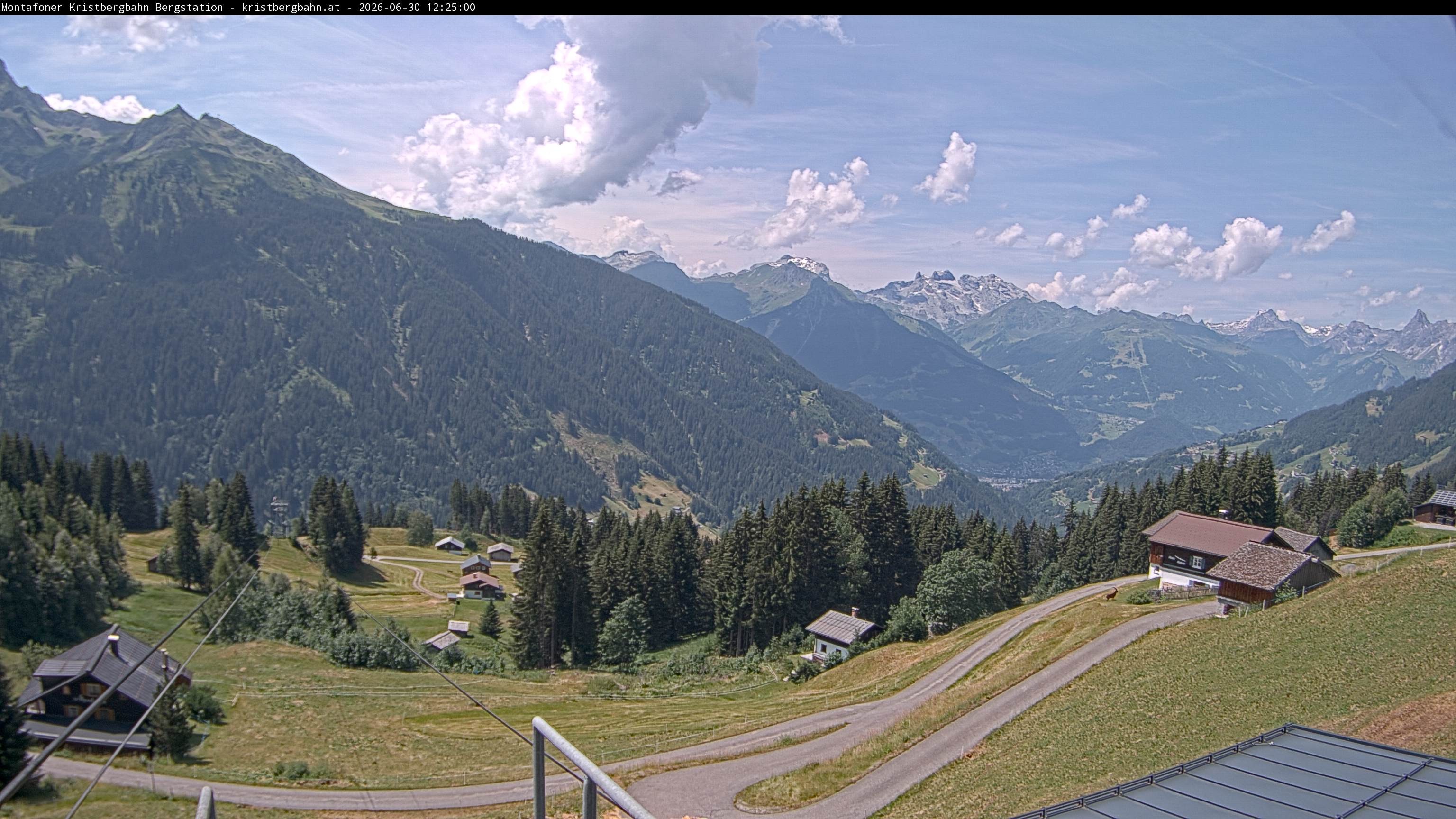 Archiv Foto Webcam Bergstation Montafoner Kristbergbahn, Vorarlberg