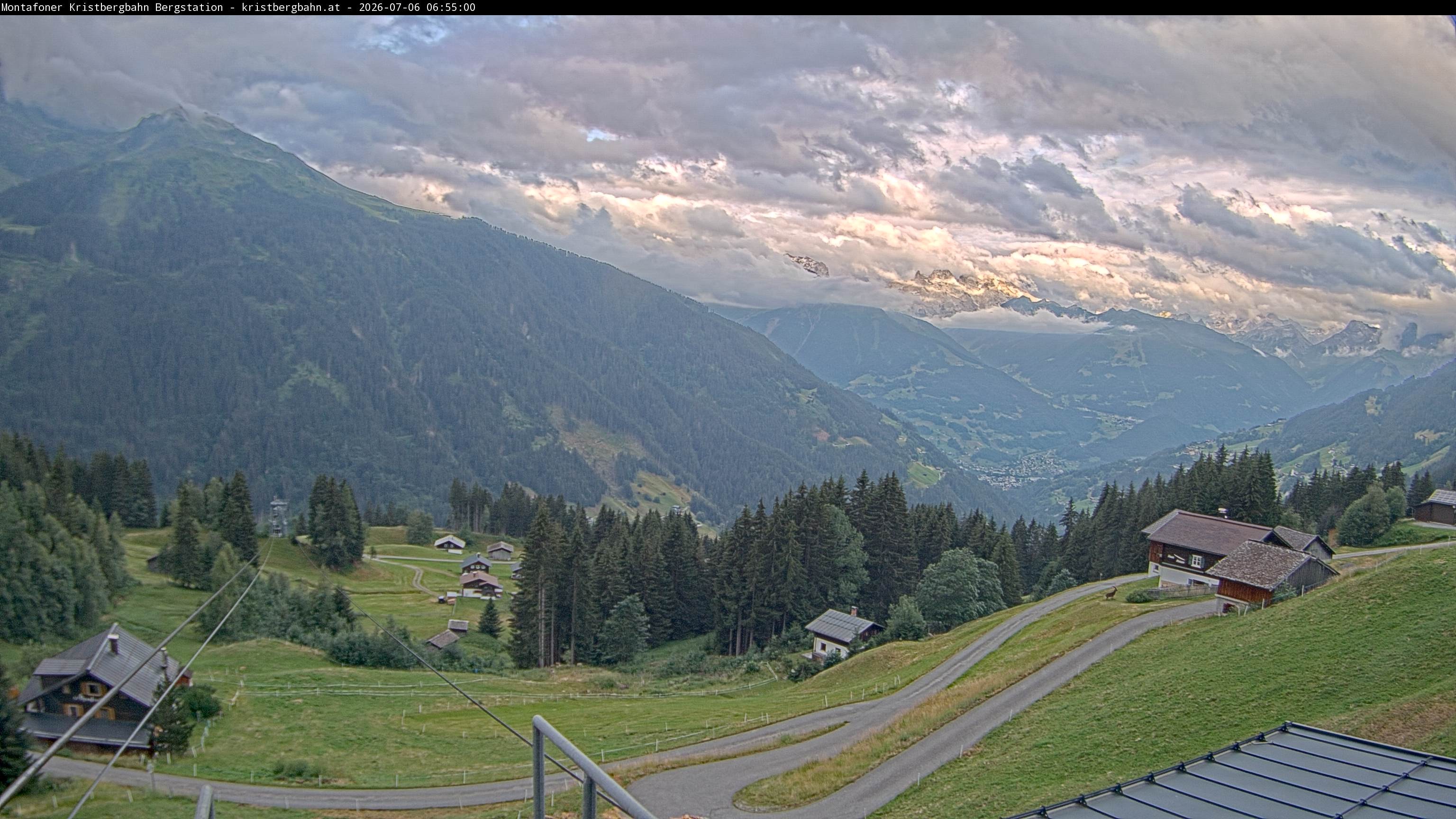 Archiv Foto Webcam Bergstation Montafoner Kristbergbahn, Vorarlberg