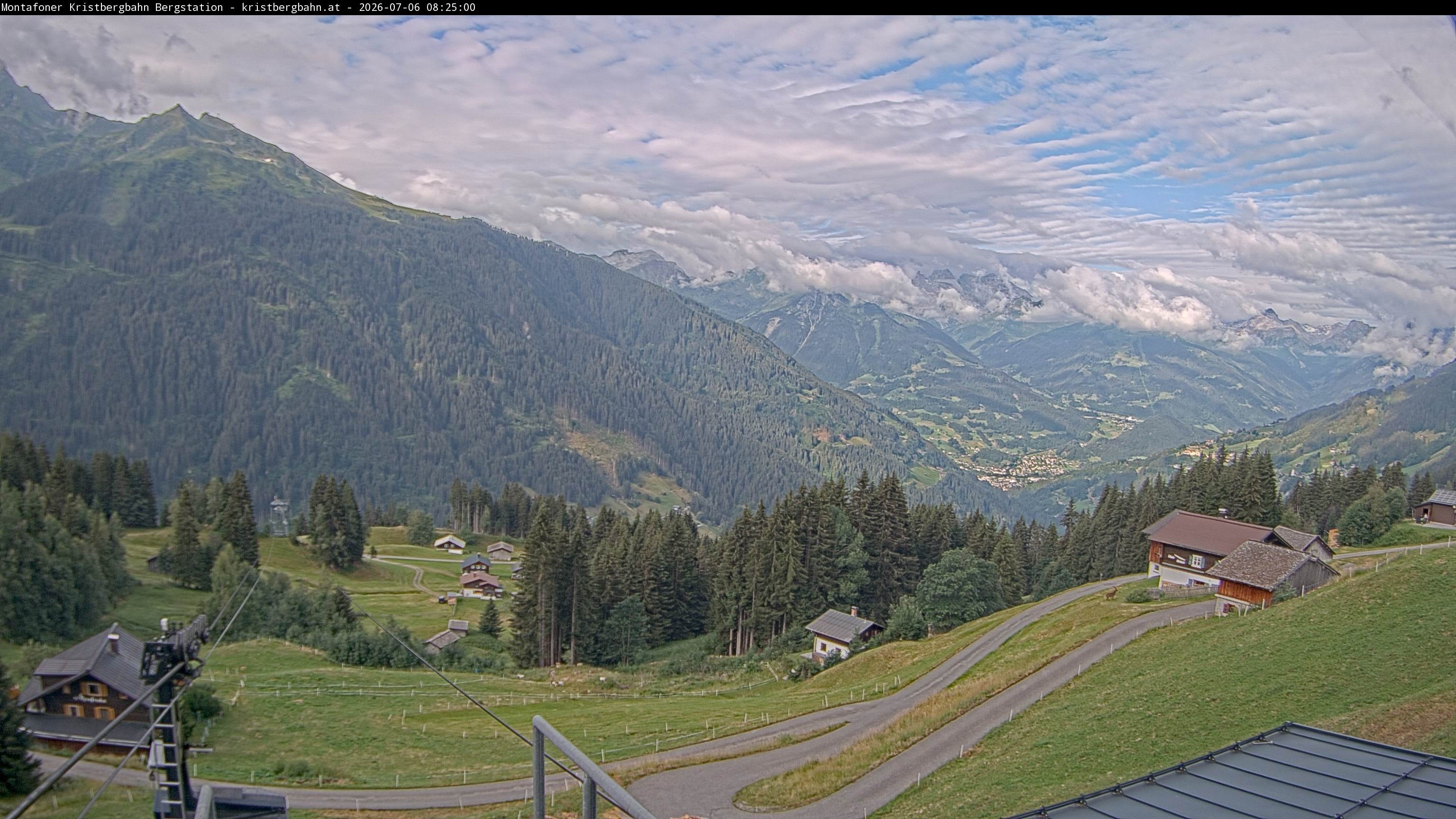 Archiv Foto Webcam Bergstation Montafoner Kristbergbahn, Vorarlberg