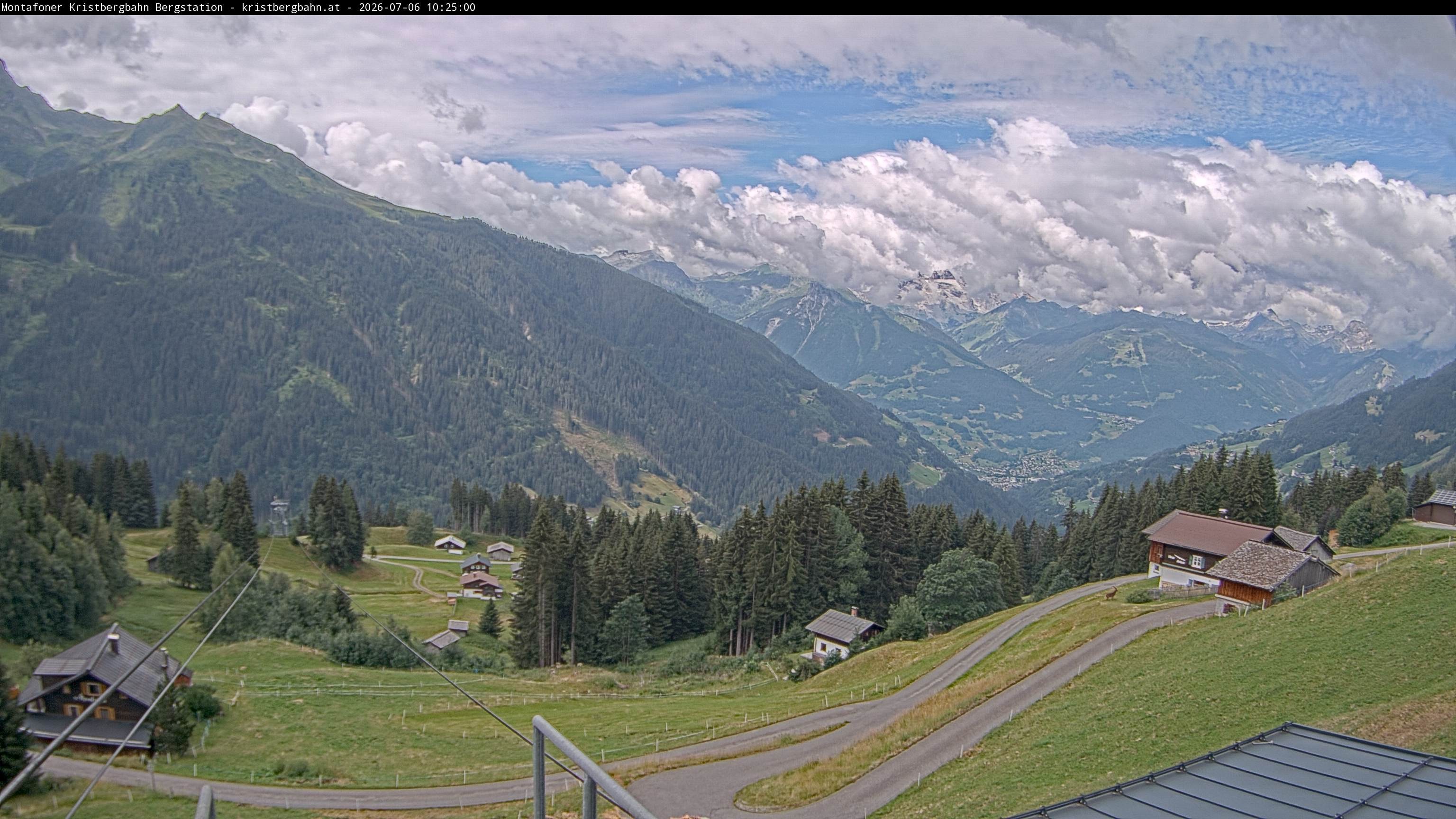 Archiv Foto Webcam Bergstation Montafoner Kristbergbahn, Vorarlberg