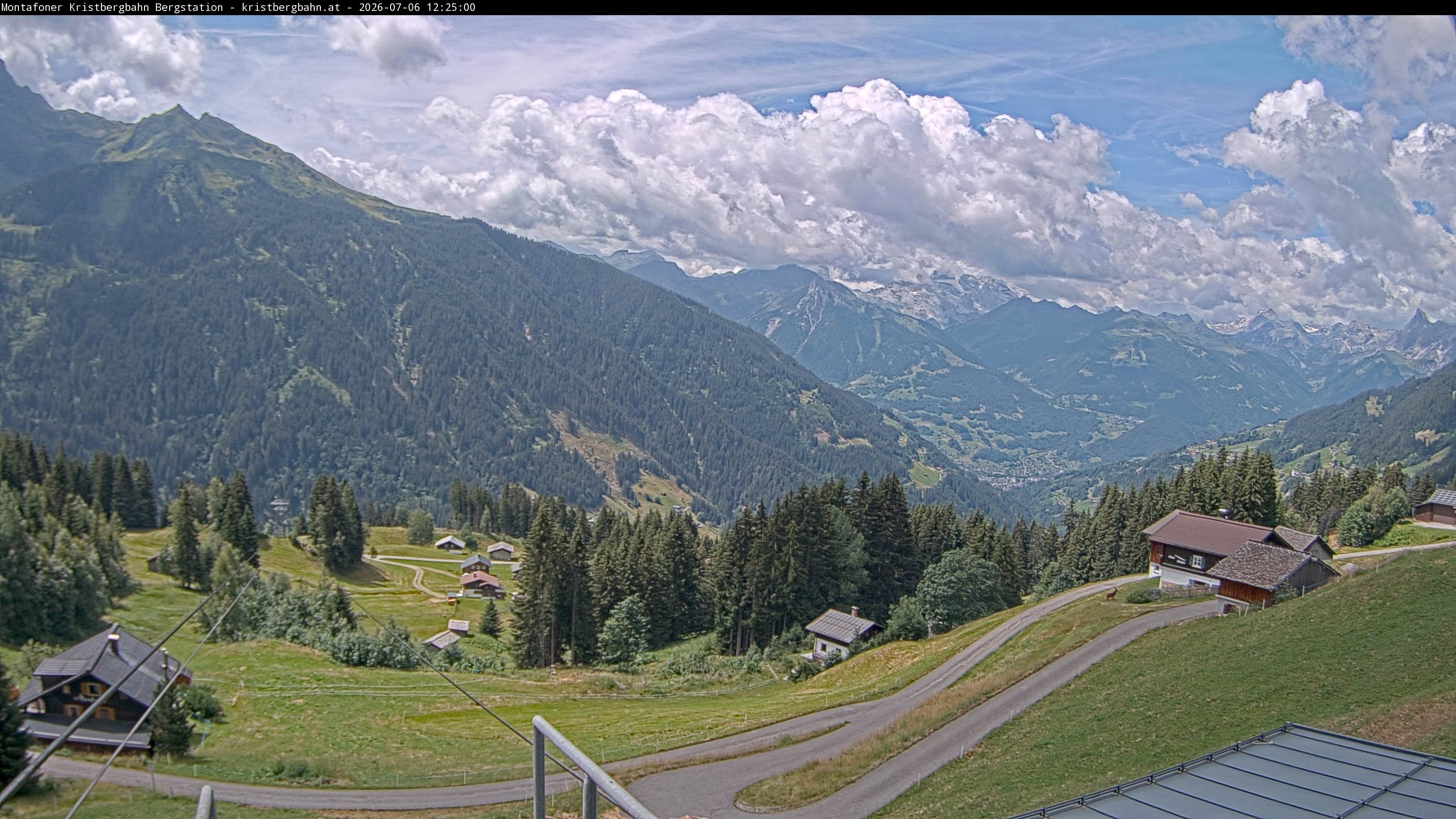 Archiv Foto Webcam Bergstation Montafoner Kristbergbahn, Vorarlberg