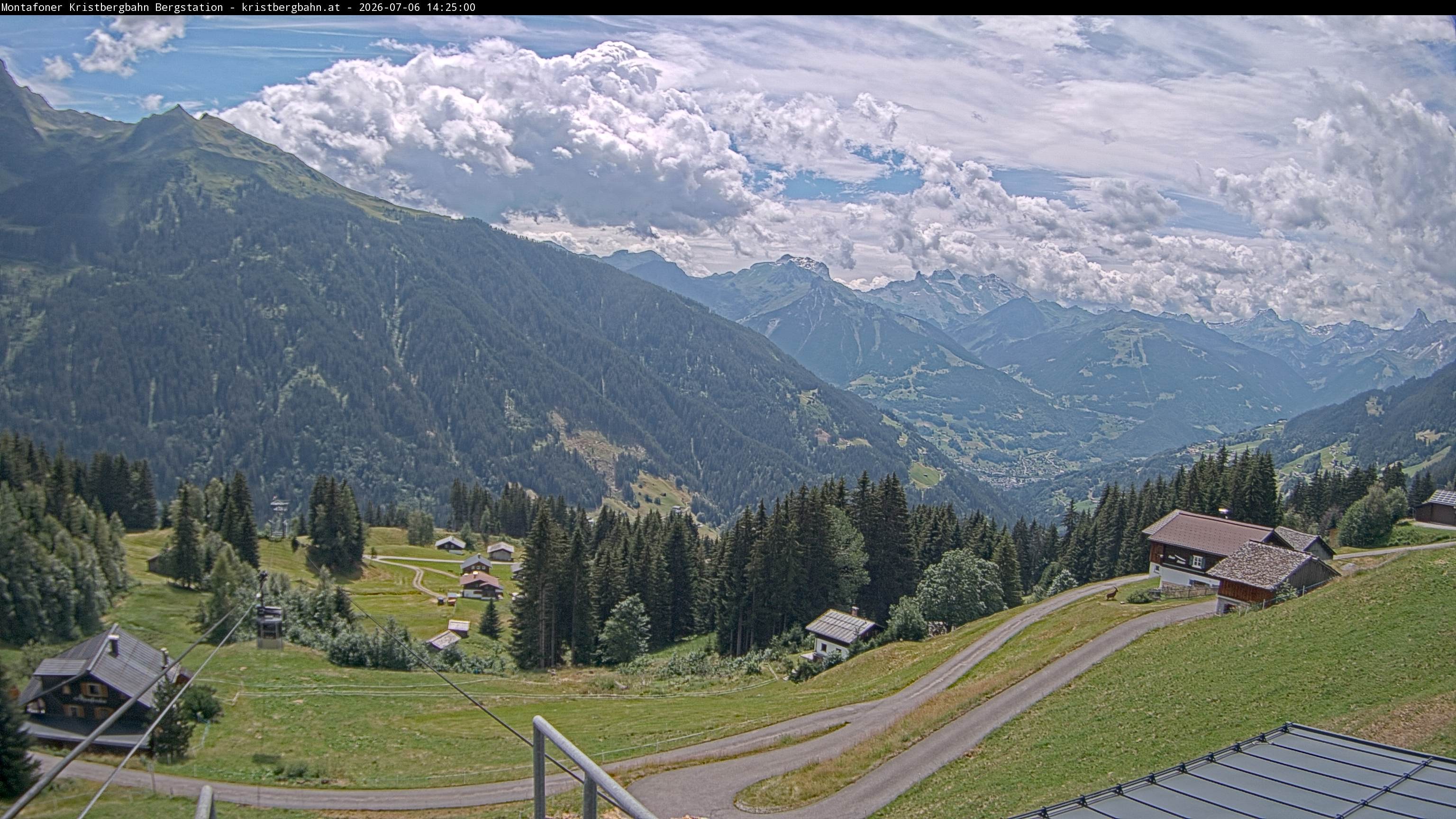 Archiv Foto Webcam Bergstation Montafoner Kristbergbahn, Vorarlberg