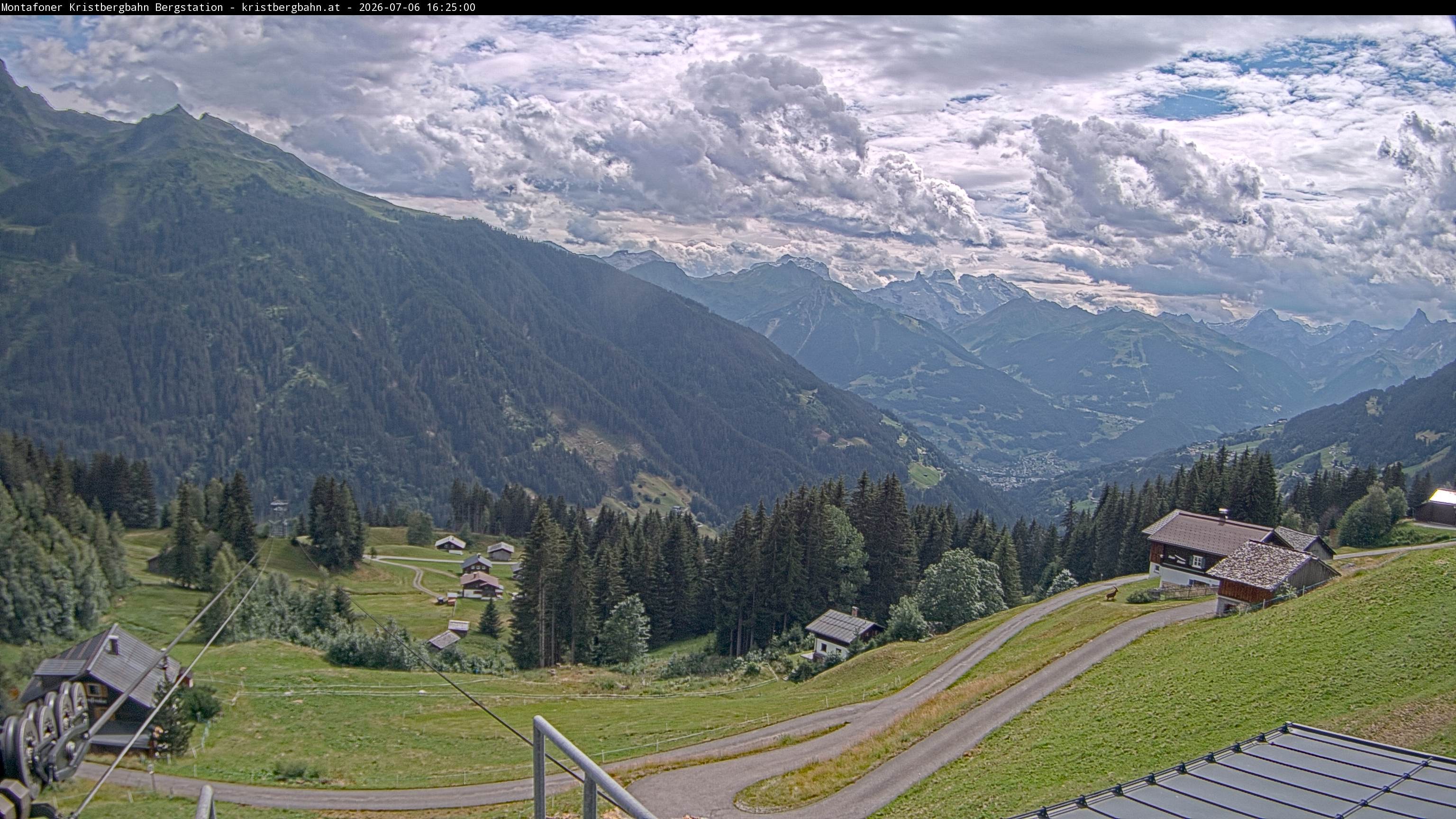 Archiv Foto Webcam Bergstation Montafoner Kristbergbahn, Vorarlberg