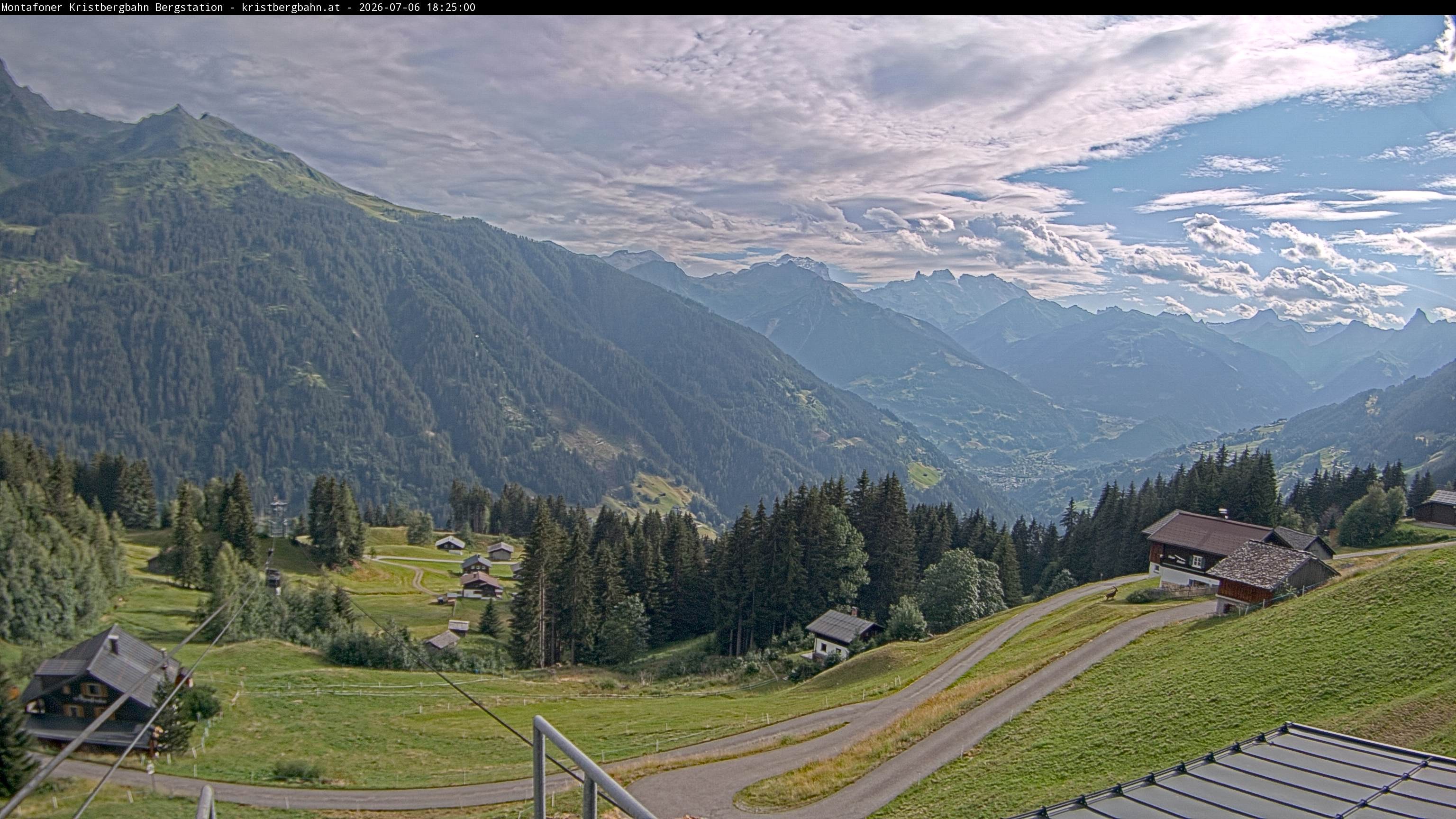 Archiv Foto Webcam Bergstation Montafoner Kristbergbahn, Vorarlberg