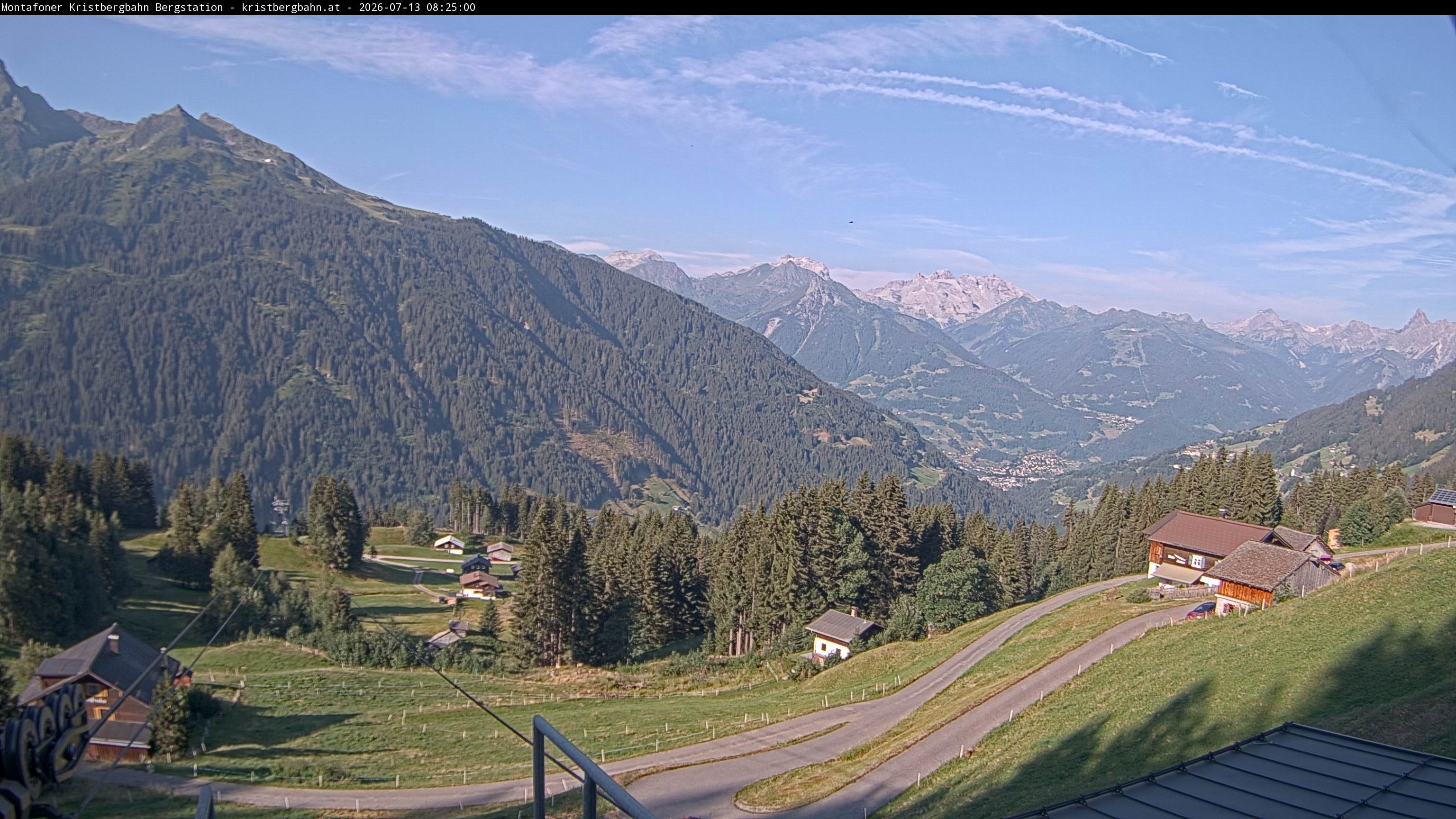 Archiv Foto Webcam Bergstation Montafoner Kristbergbahn, Vorarlberg