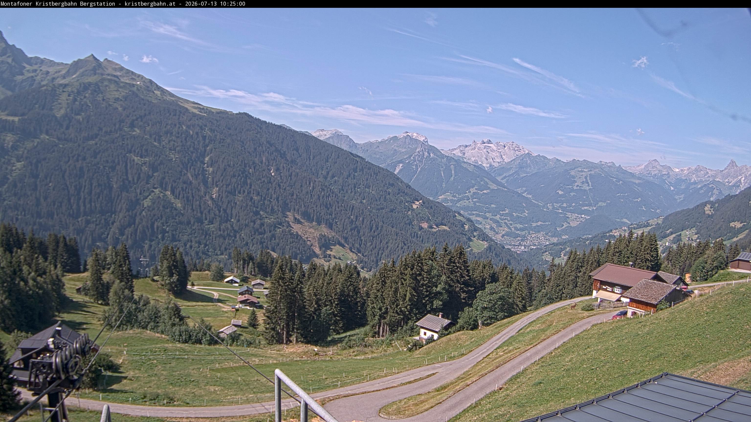 Archiv Foto Webcam Bergstation Montafoner Kristbergbahn, Vorarlberg