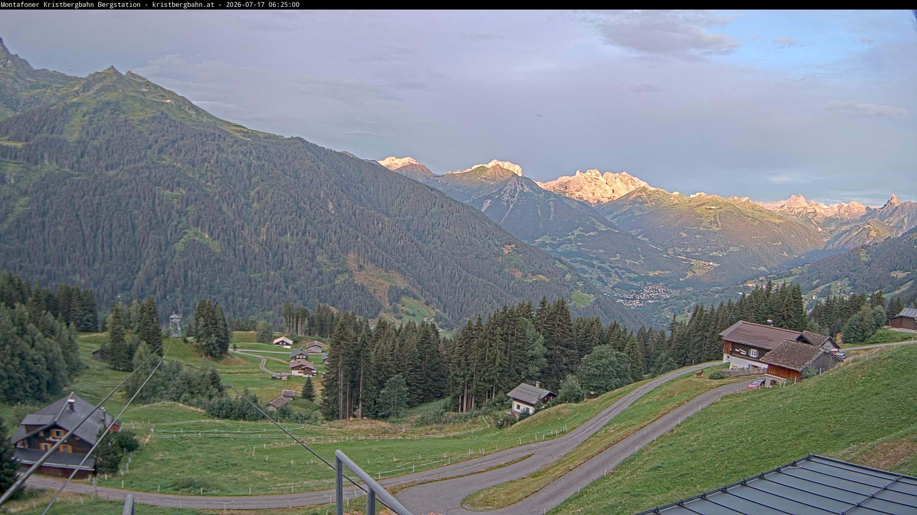 Archiv Foto Webcam Bergstation Montafoner Kristbergbahn, Vorarlberg