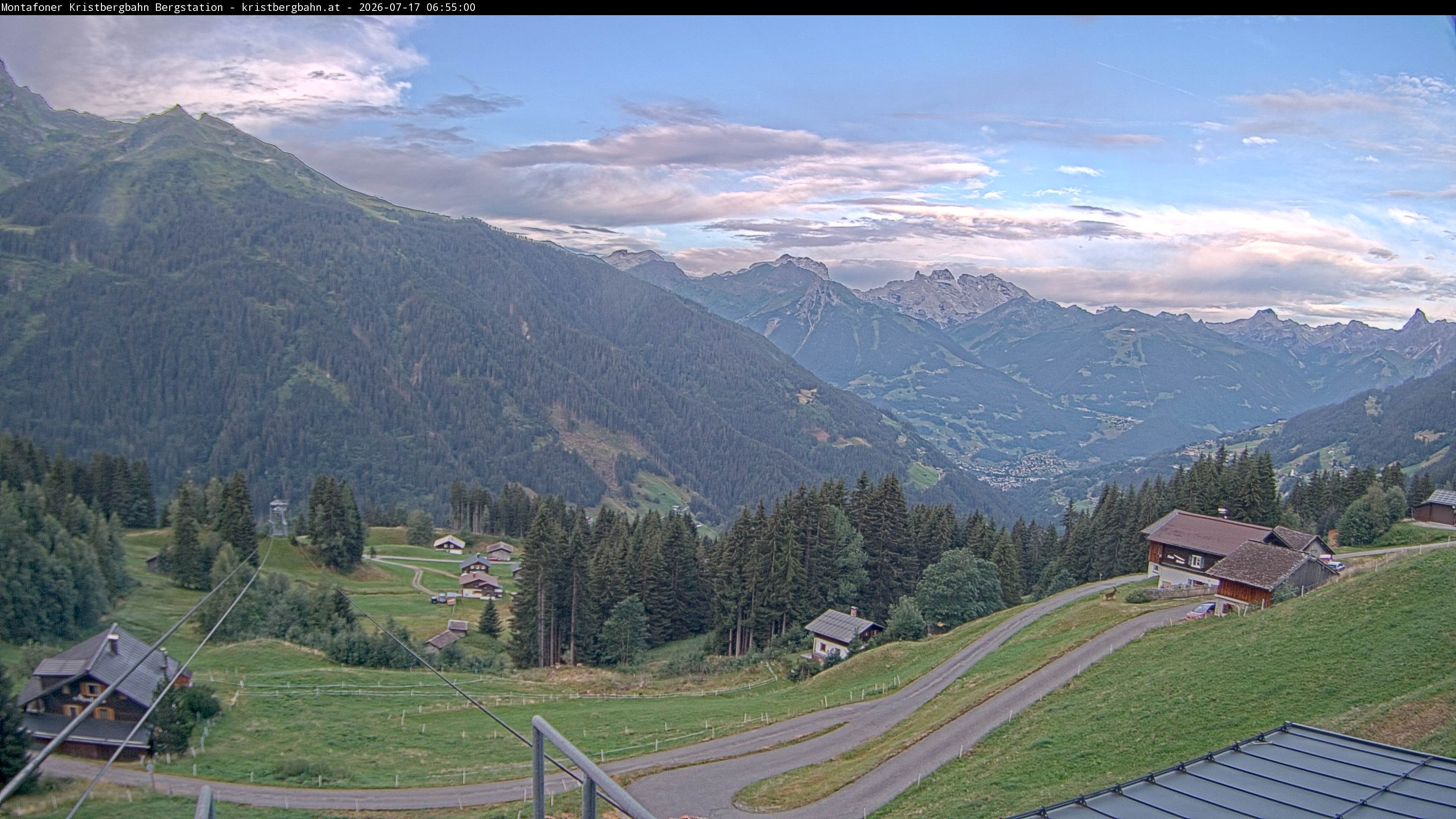Archiv Foto Webcam Bergstation Montafoner Kristbergbahn, Vorarlberg