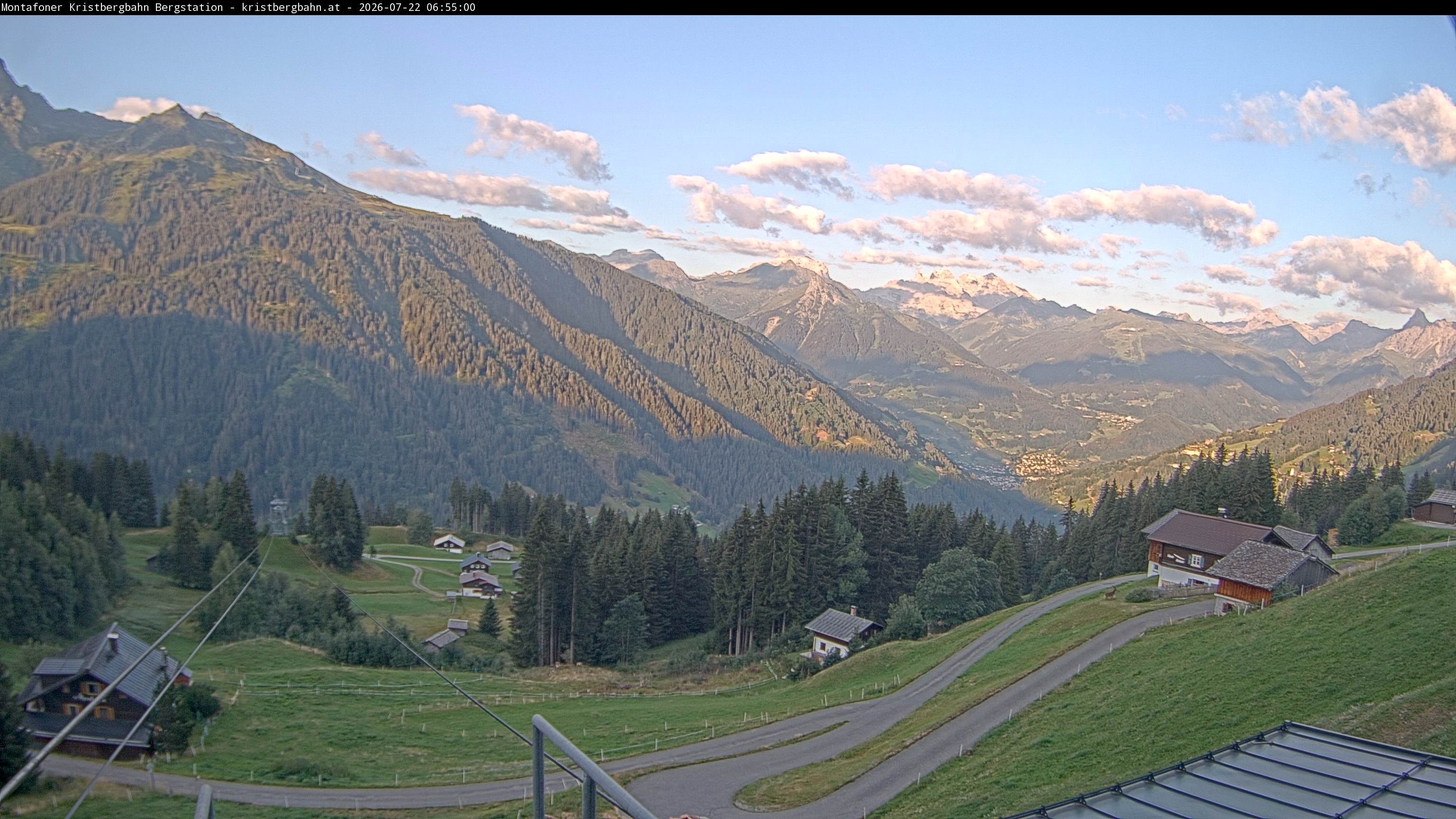 Archiv Foto Webcam Bergstation Montafoner Kristbergbahn, Vorarlberg