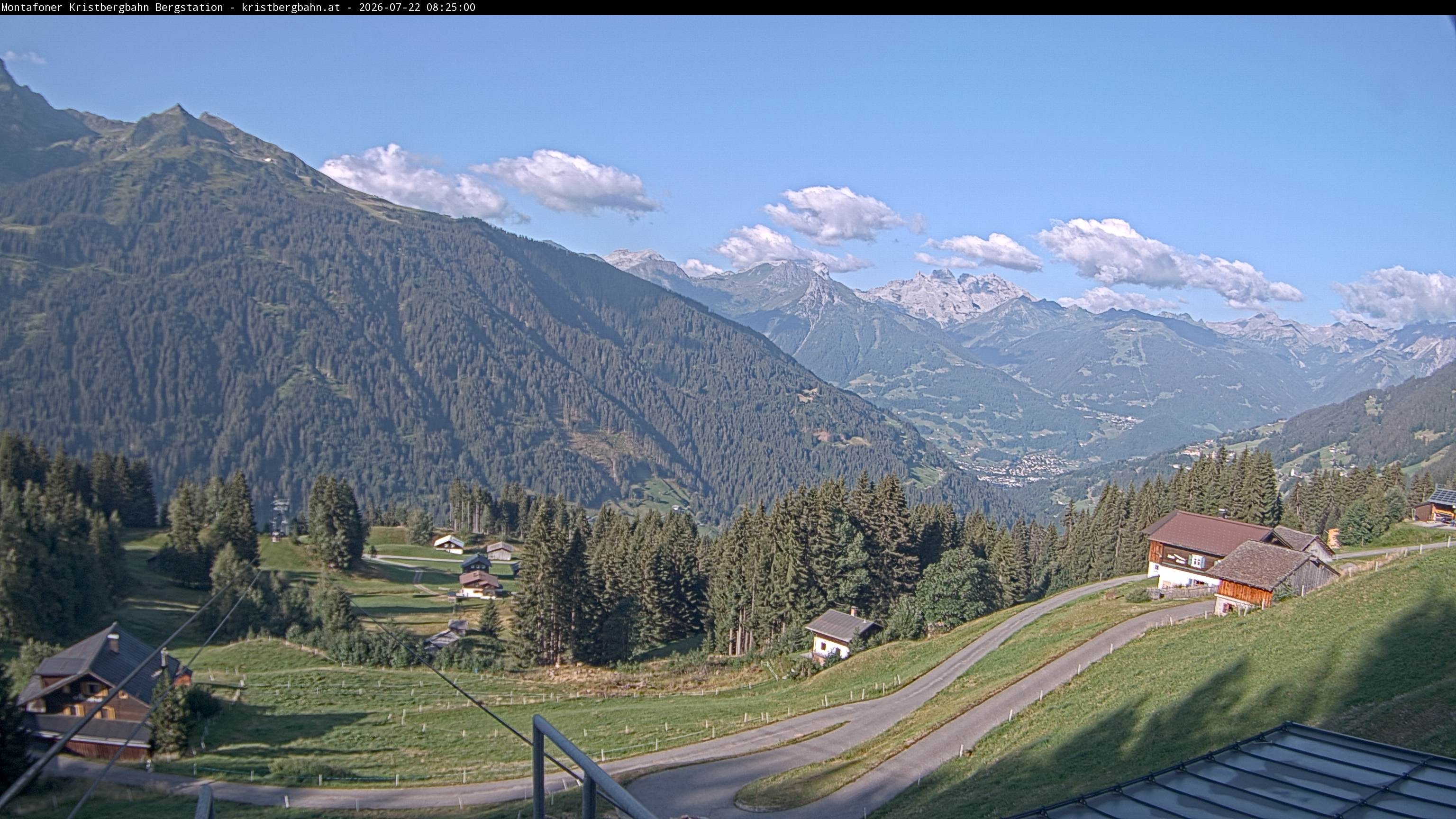 Archiv Foto Webcam Bergstation Montafoner Kristbergbahn, Vorarlberg