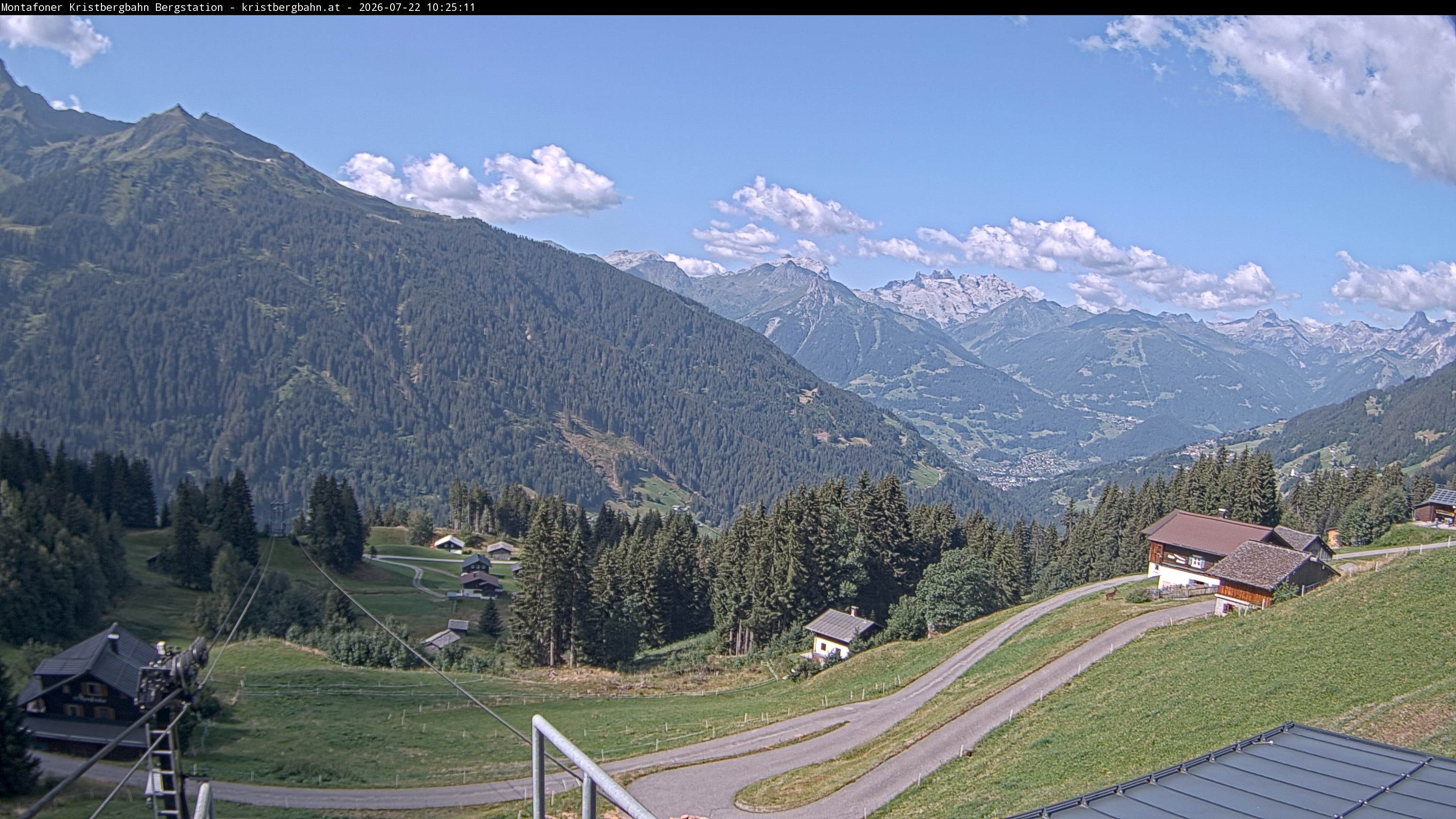 Archiv Foto Webcam Bergstation Montafoner Kristbergbahn, Vorarlberg