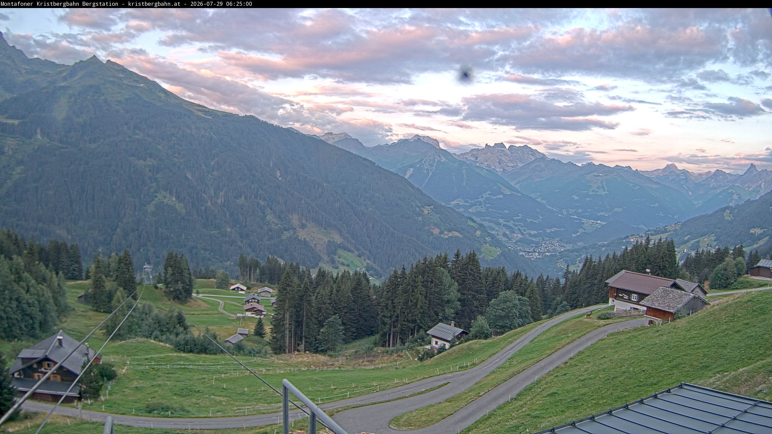 Archiv Foto Webcam Bergstation Montafoner Kristbergbahn, Vorarlberg