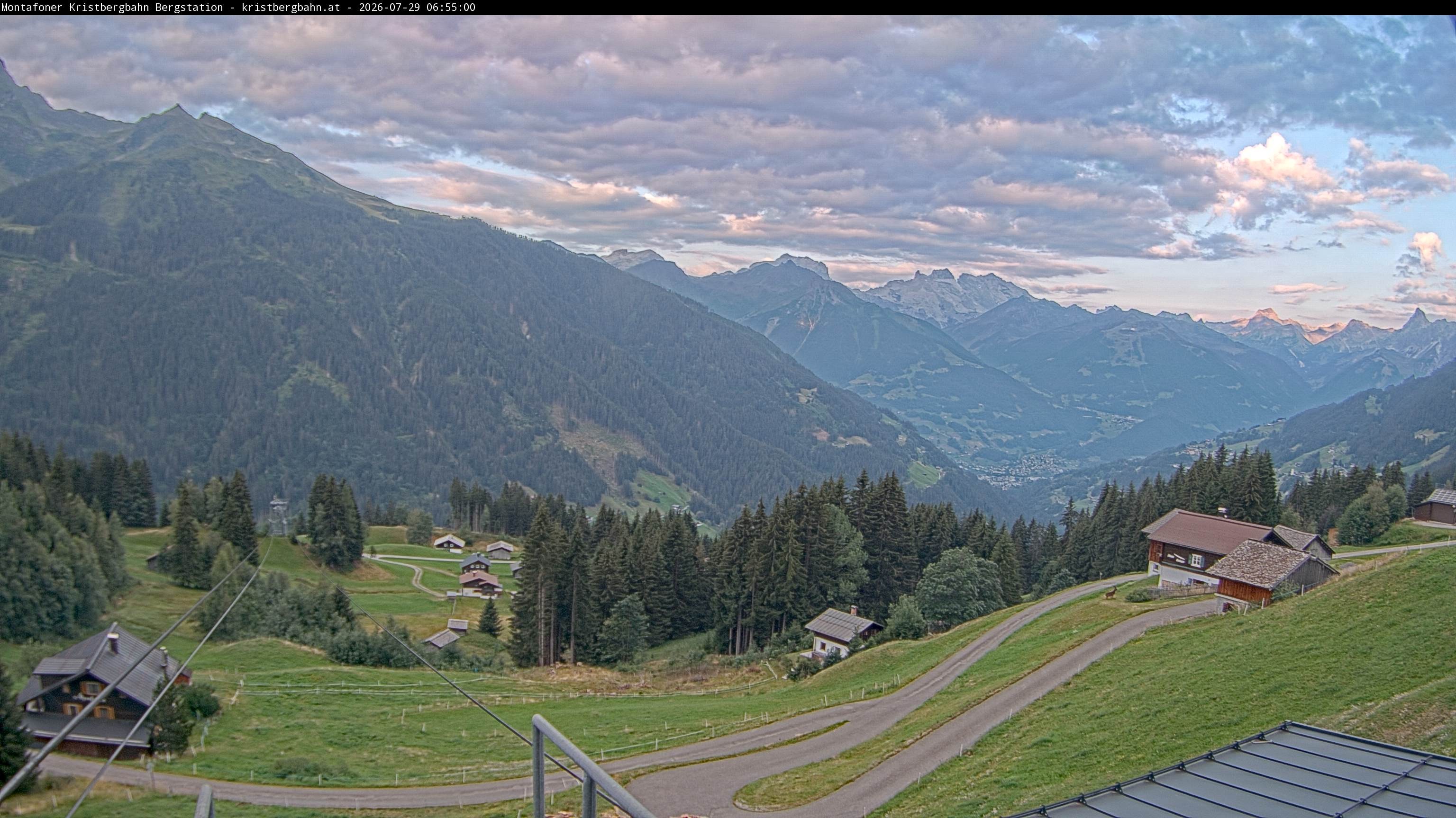 Archiv Foto Webcam Bergstation Montafoner Kristbergbahn, Vorarlberg
