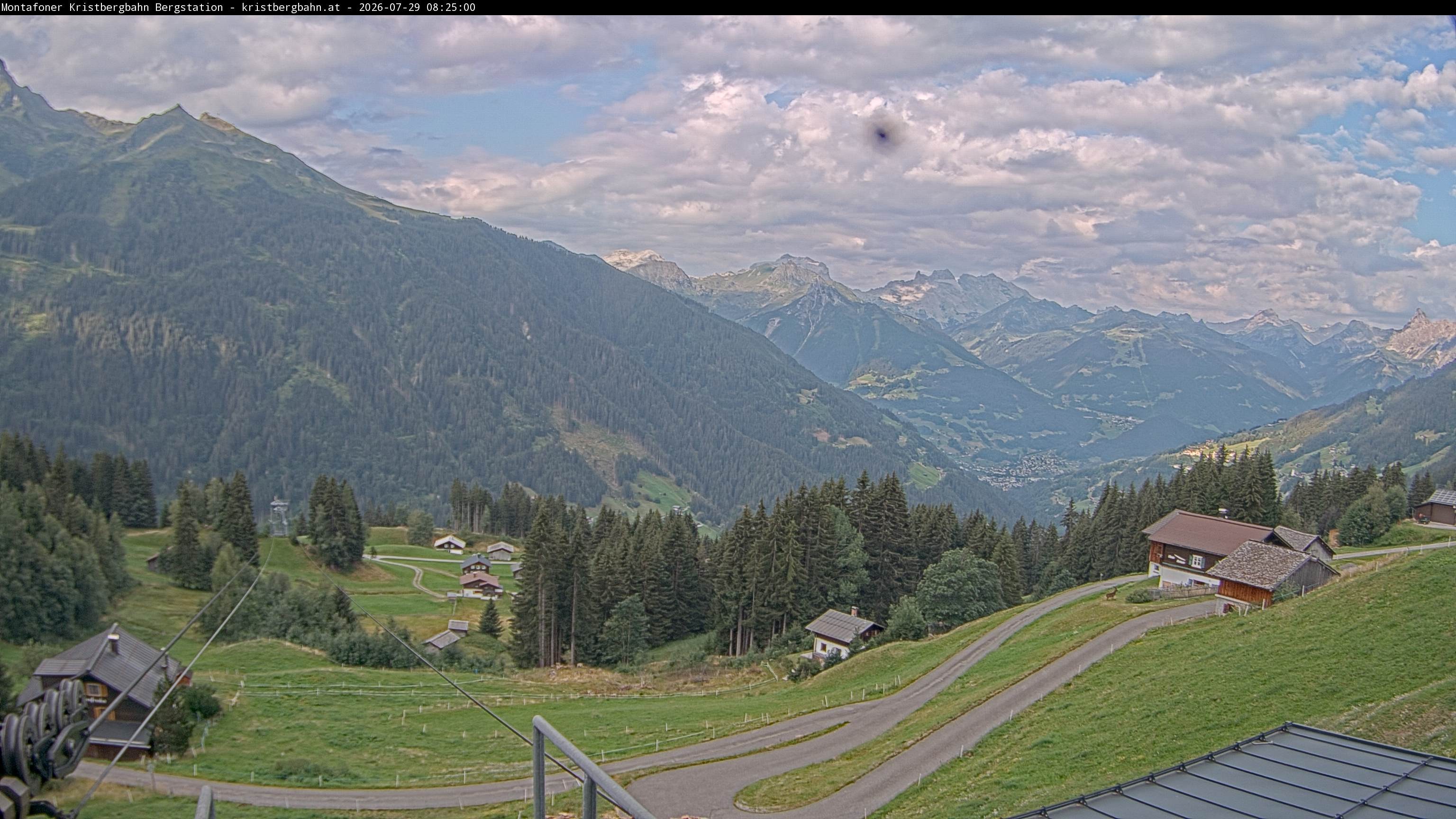 Archiv Foto Webcam Bergstation Montafoner Kristbergbahn, Vorarlberg