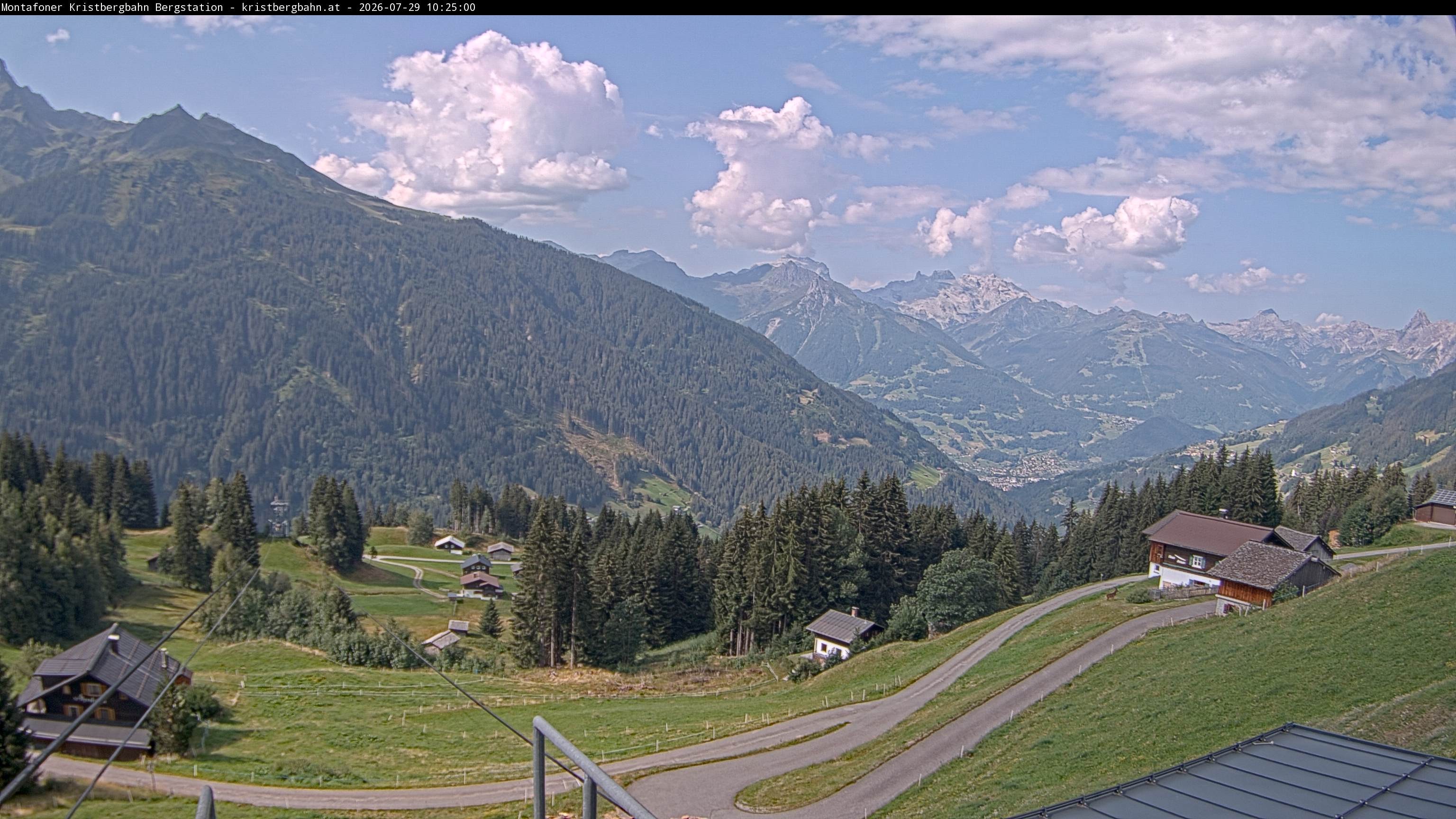 Archiv Foto Webcam Bergstation Montafoner Kristbergbahn, Vorarlberg