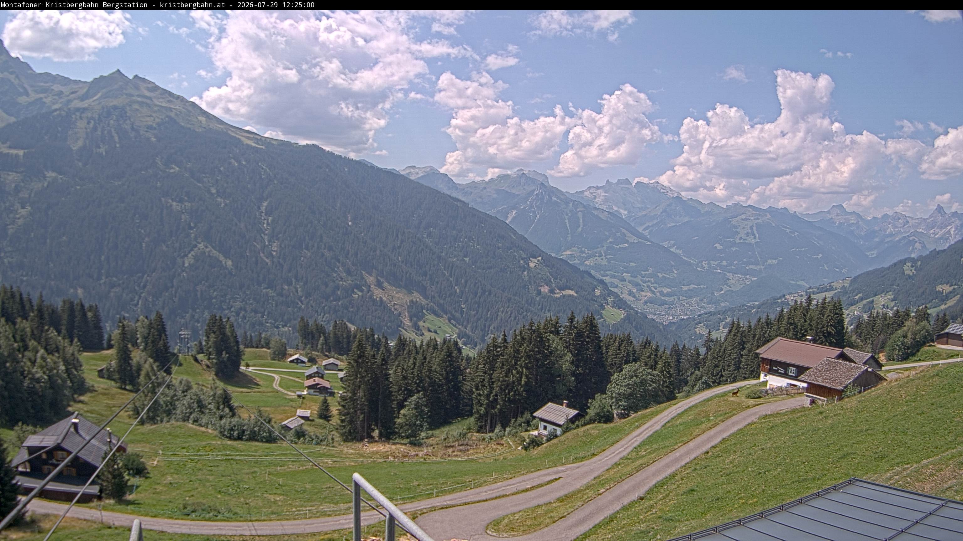 Archiv Foto Webcam Bergstation Montafoner Kristbergbahn, Vorarlberg