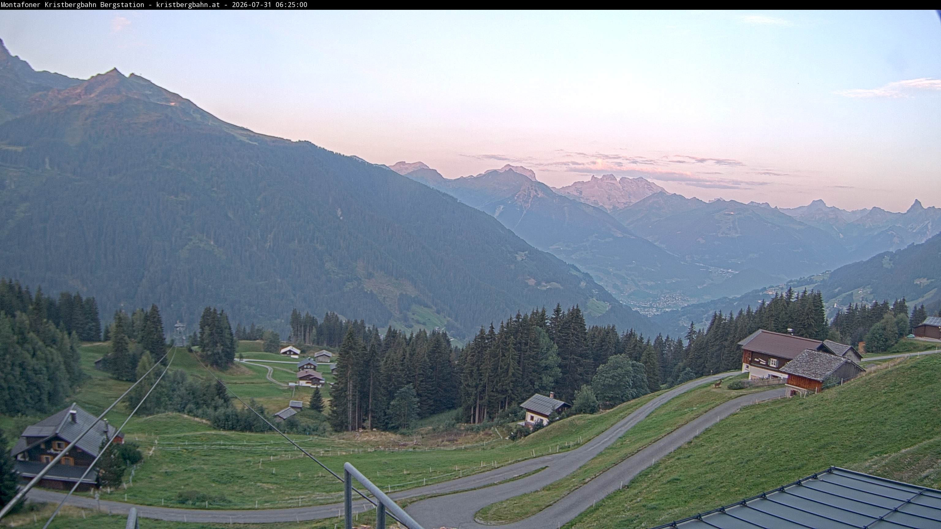 Archiv Foto Webcam Bergstation Montafoner Kristbergbahn, Vorarlberg