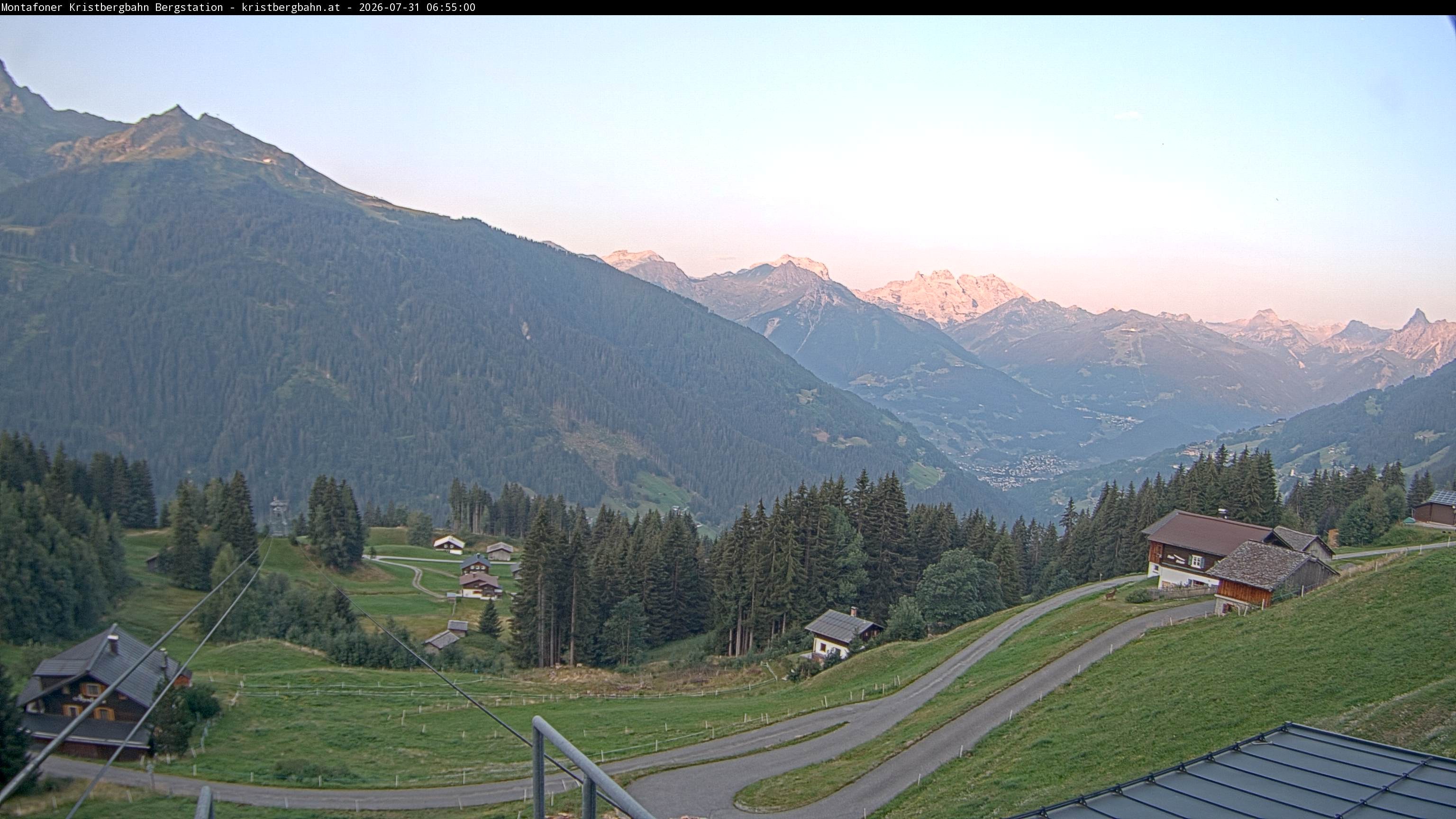 Archiv Foto Webcam Bergstation Montafoner Kristbergbahn, Vorarlberg