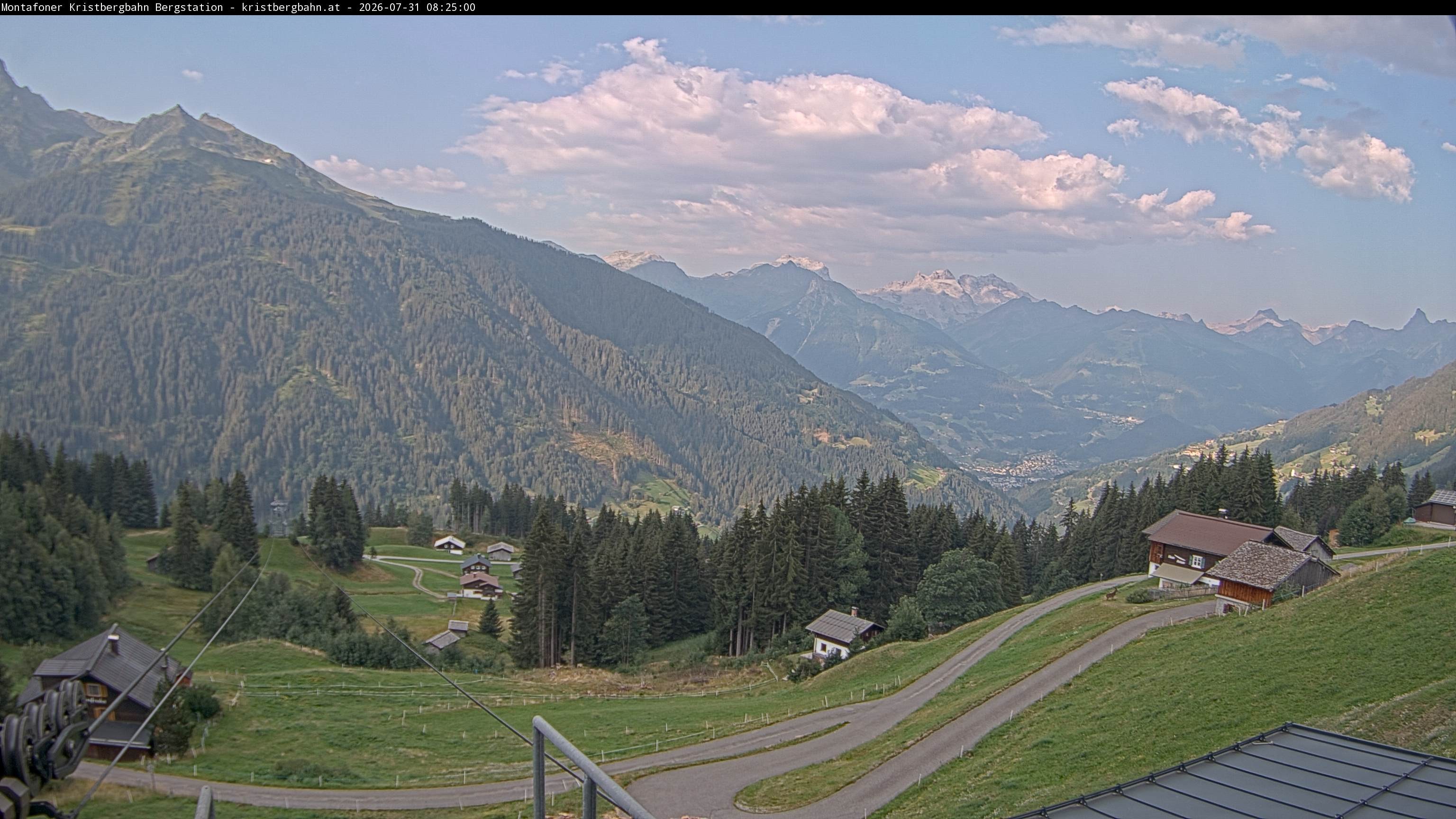Archiv Foto Webcam Bergstation Montafoner Kristbergbahn, Vorarlberg