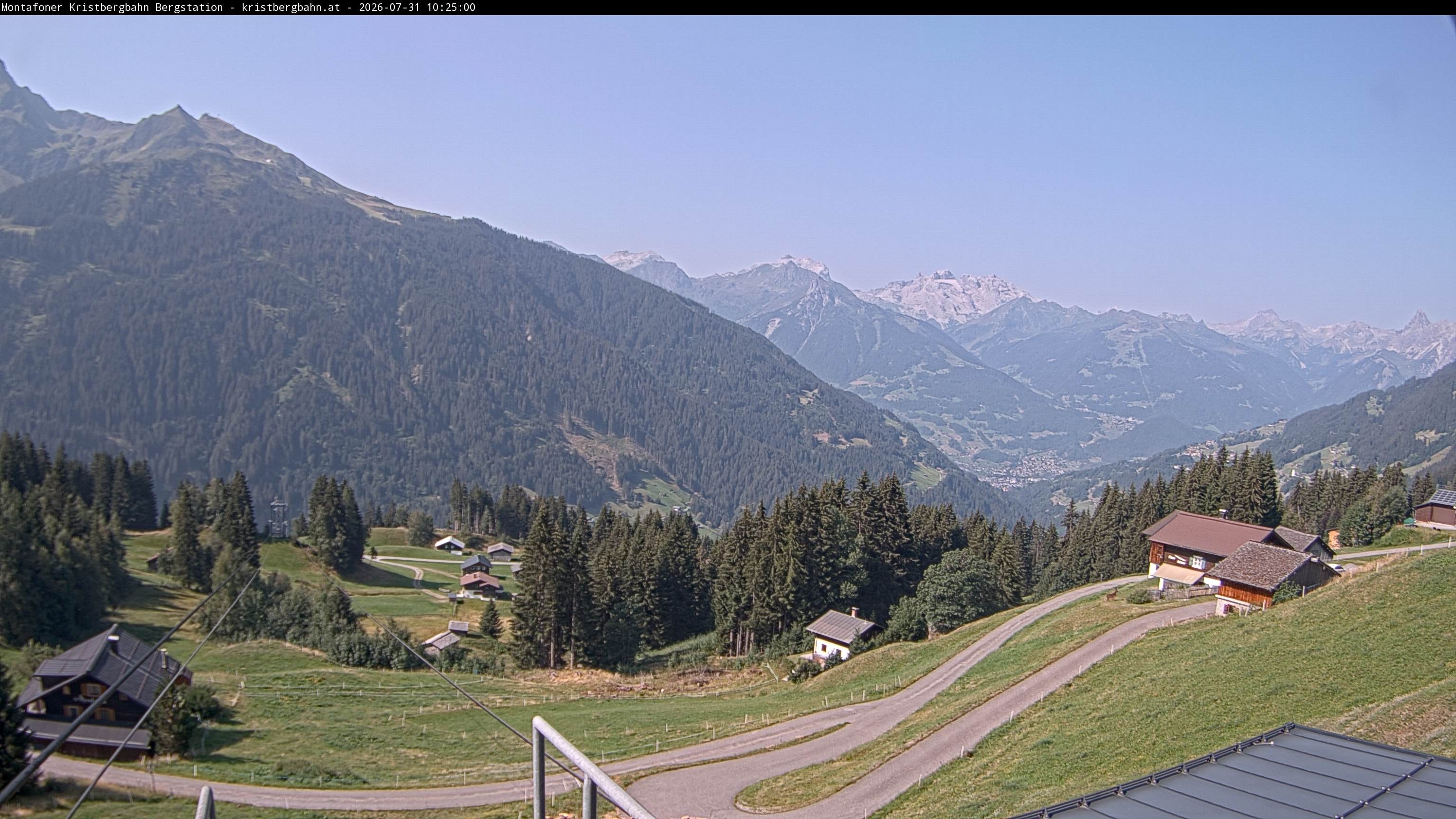 Archiv Foto Webcam Bergstation Montafoner Kristbergbahn, Vorarlberg