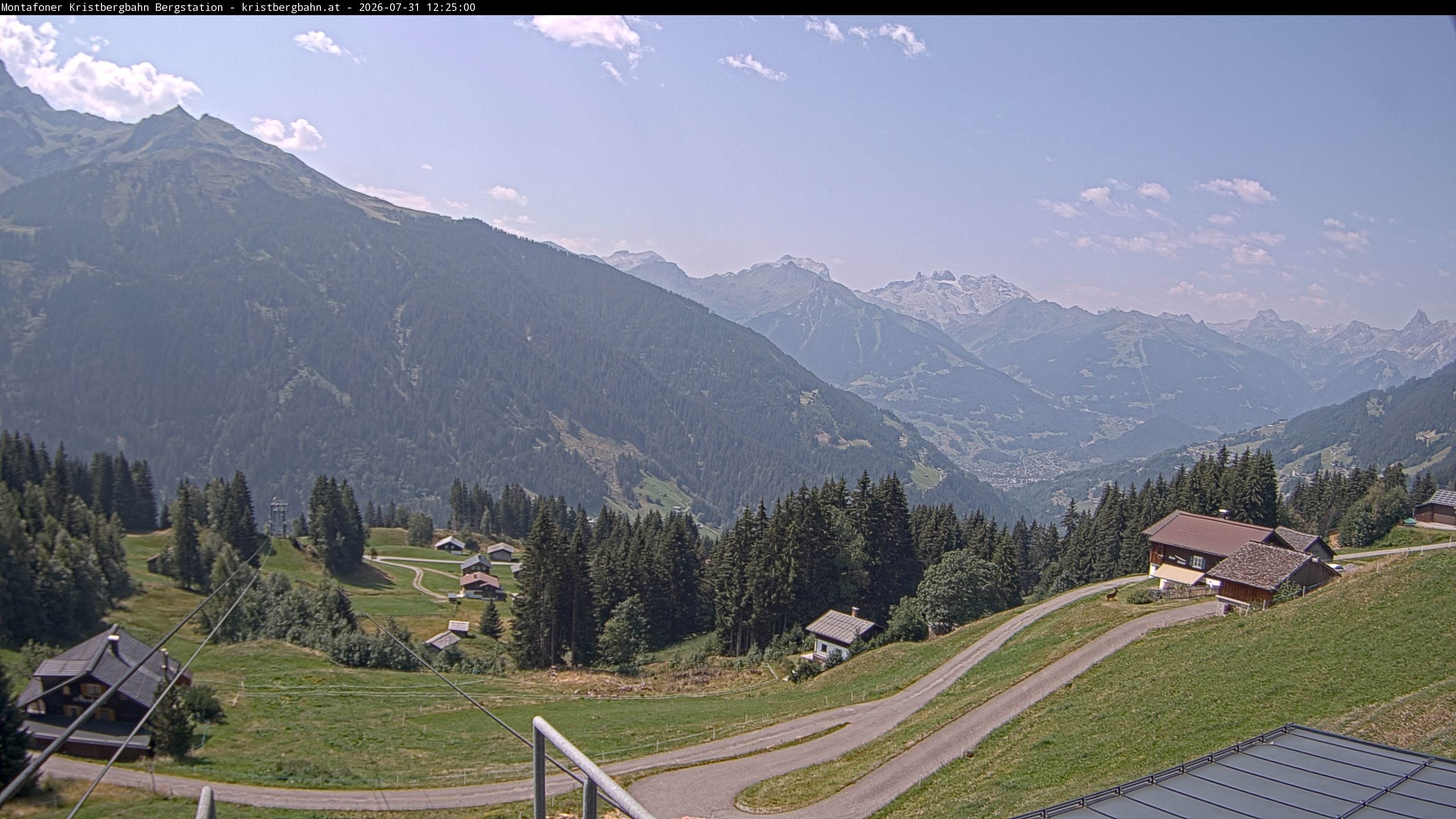 Archiv Foto Webcam Bergstation Montafoner Kristbergbahn, Vorarlberg