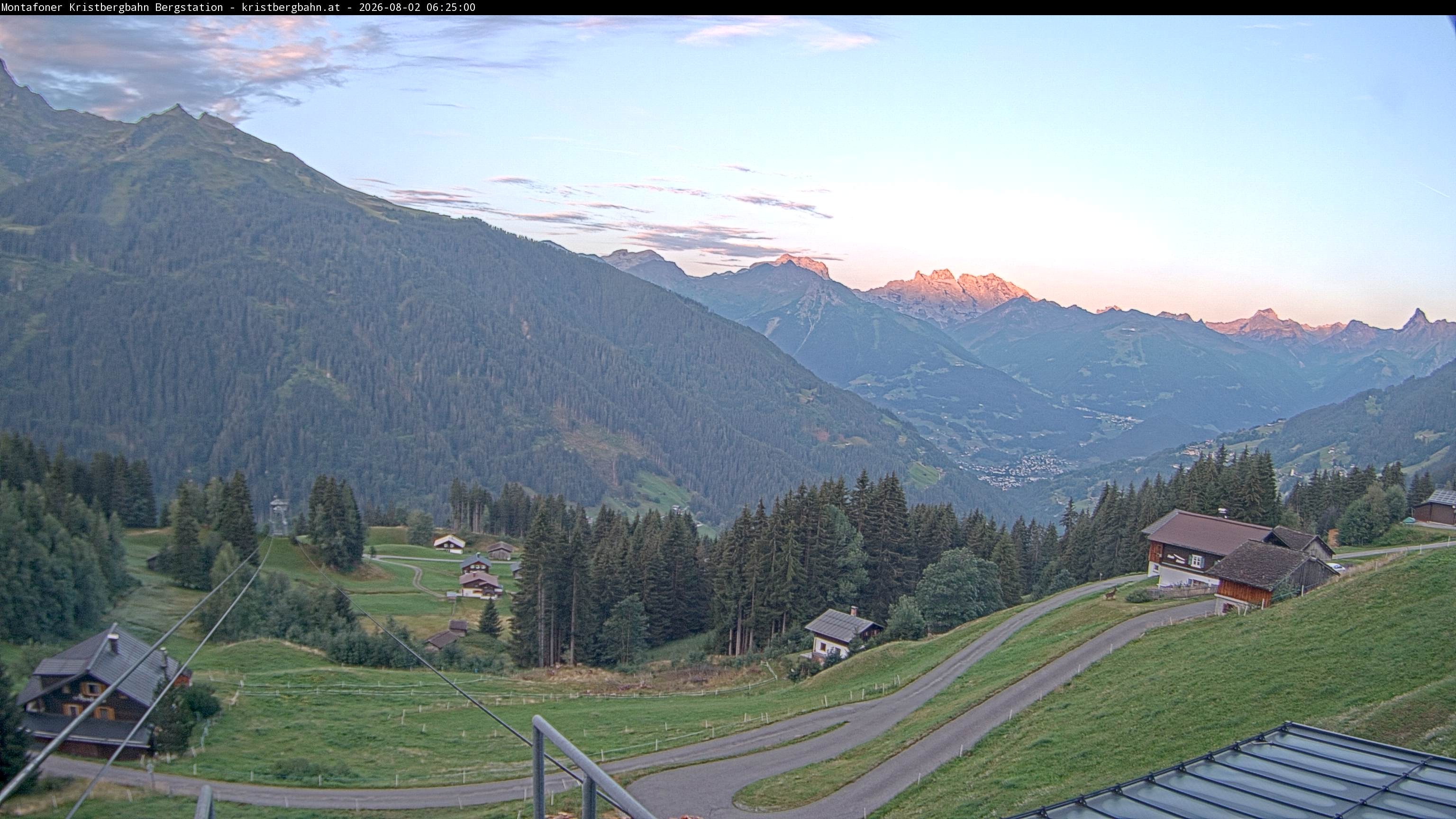 Archiv Foto Webcam Bergstation Montafoner Kristbergbahn, Vorarlberg