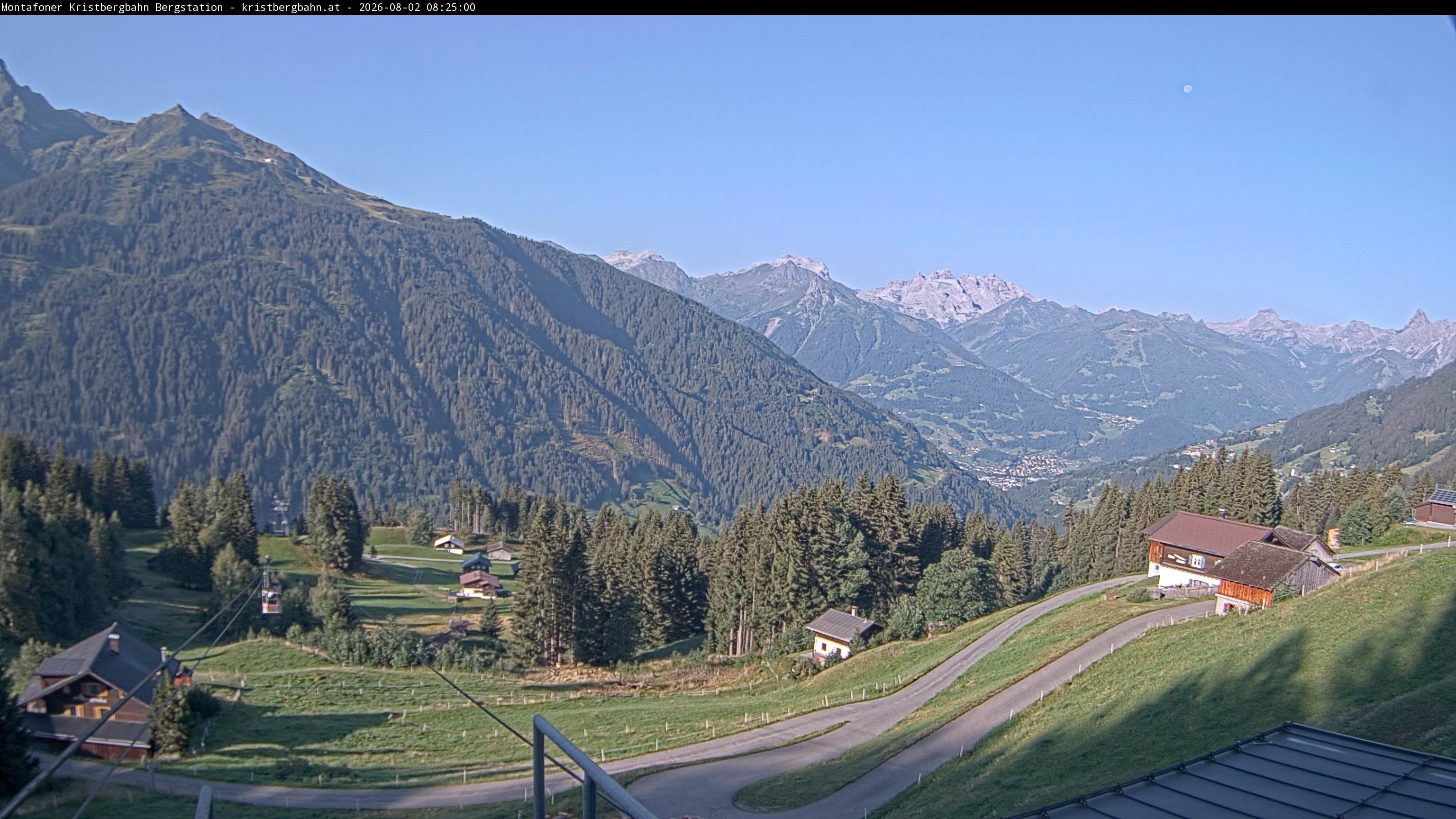 Archiv Foto Webcam Bergstation Montafoner Kristbergbahn, Vorarlberg