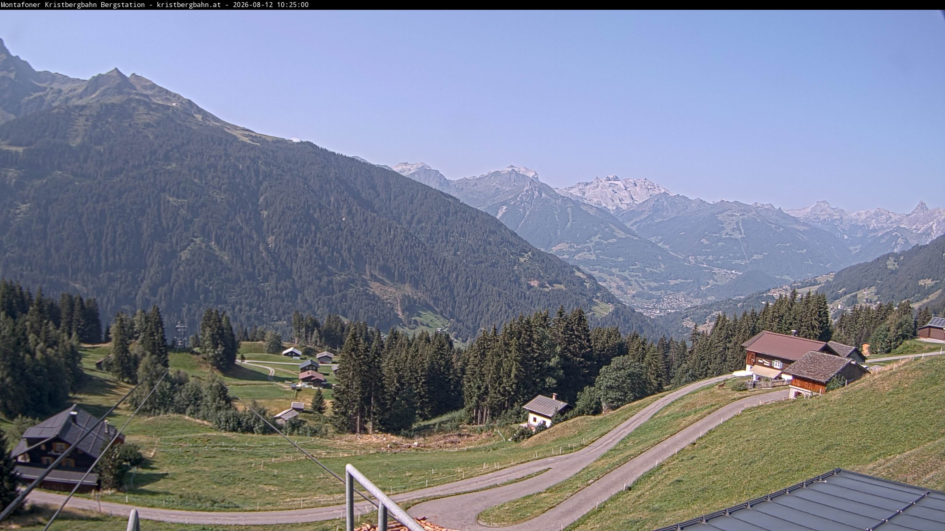 Archiv Foto Webcam Bergstation Montafoner Kristbergbahn, Vorarlberg