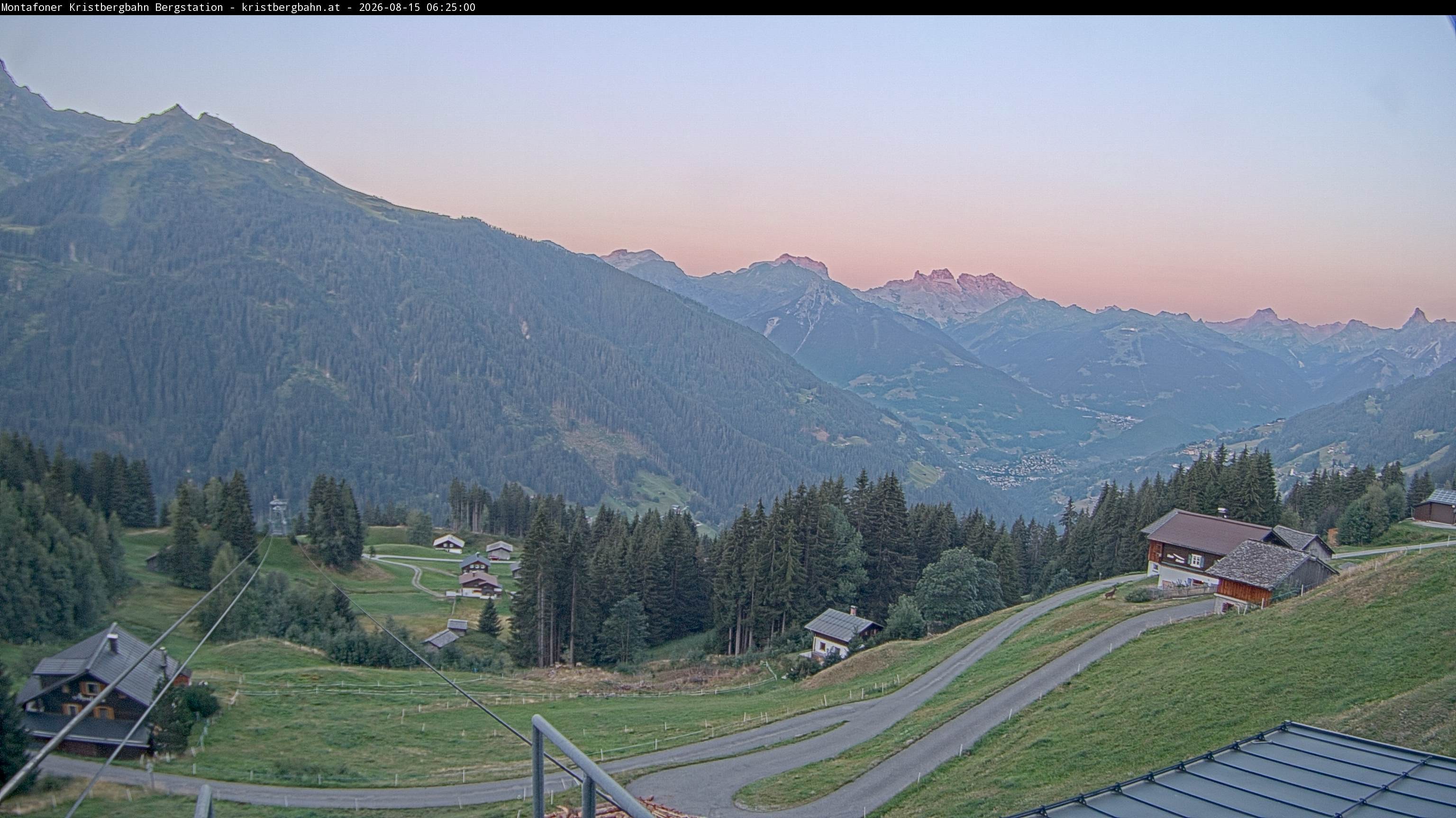Archiv Foto Webcam Bergstation Montafoner Kristbergbahn, Vorarlberg