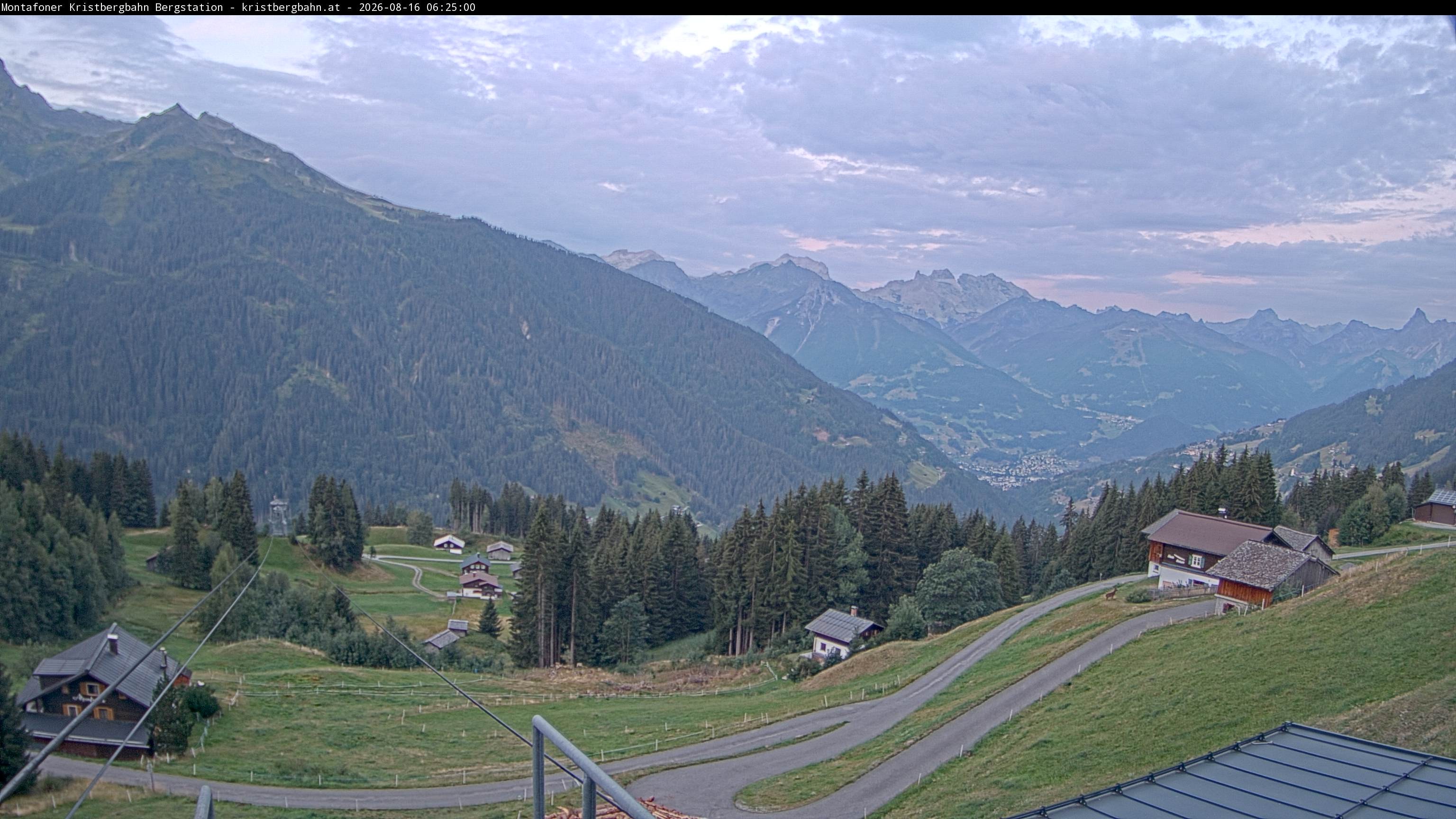 Archiv Foto Webcam Bergstation Montafoner Kristbergbahn, Vorarlberg