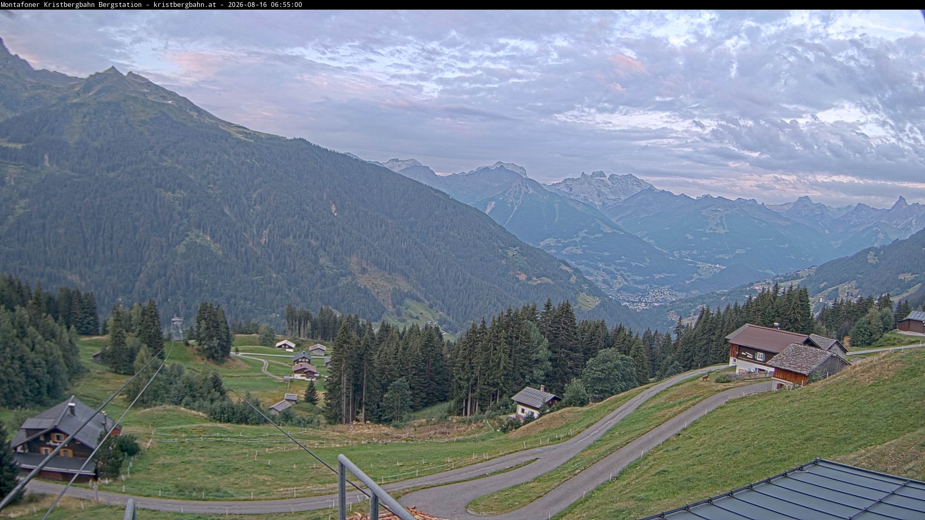 Archiv Foto Webcam Bergstation Montafoner Kristbergbahn, Vorarlberg