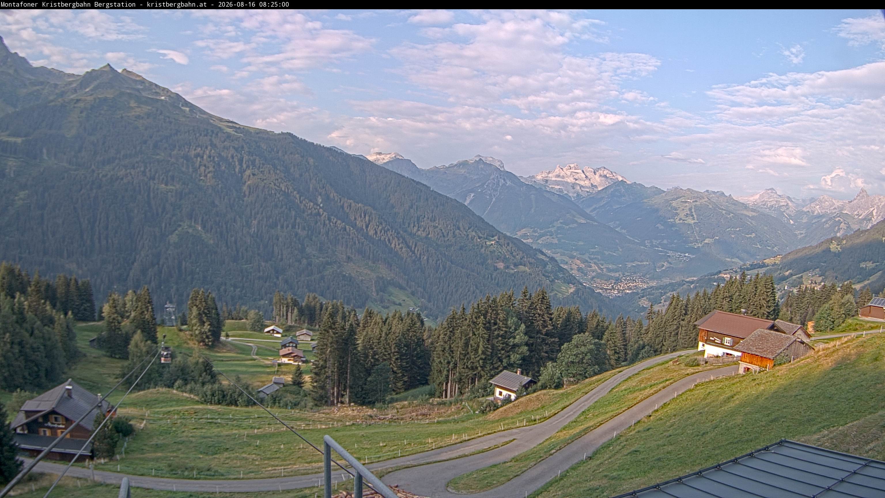 Archiv Foto Webcam Bergstation Montafoner Kristbergbahn, Vorarlberg