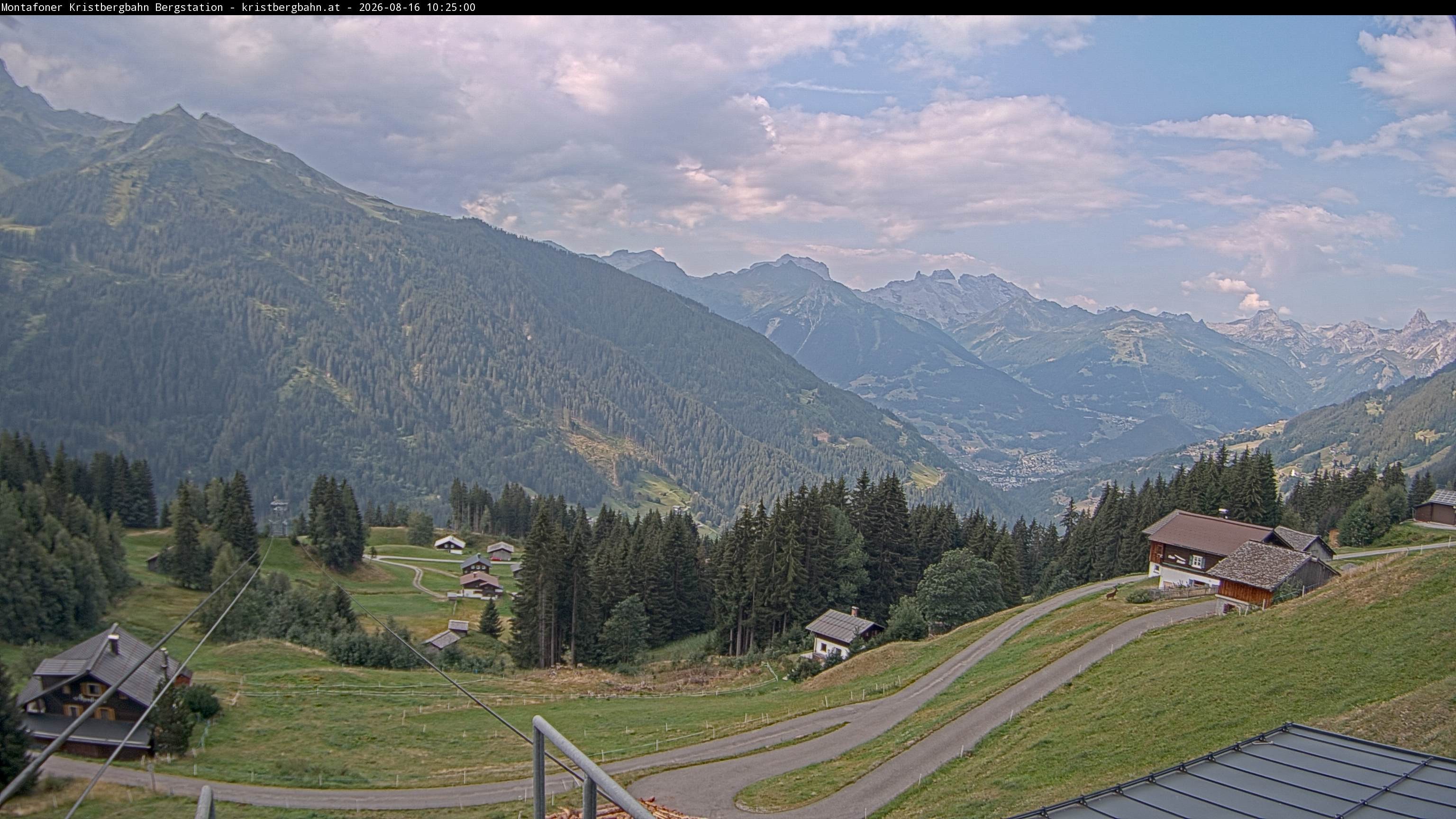 Archiv Foto Webcam Bergstation Montafoner Kristbergbahn, Vorarlberg