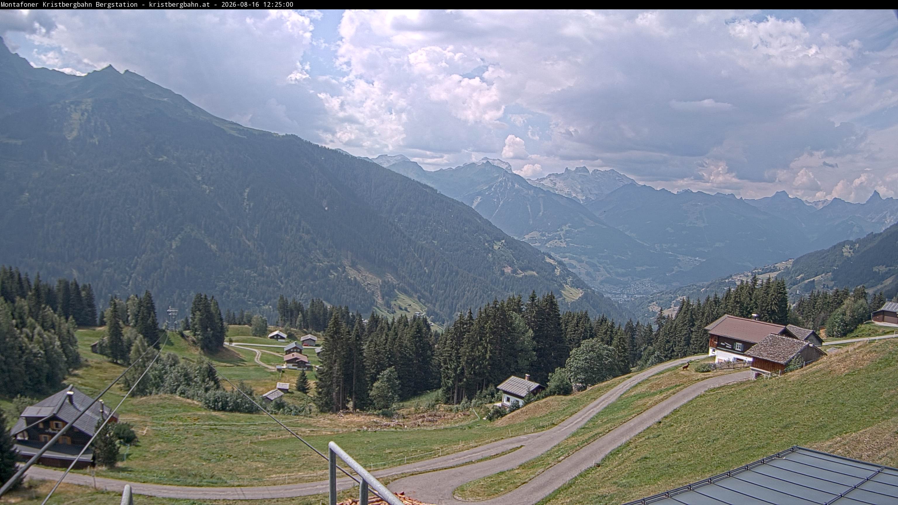 Archiv Foto Webcam Bergstation Montafoner Kristbergbahn, Vorarlberg