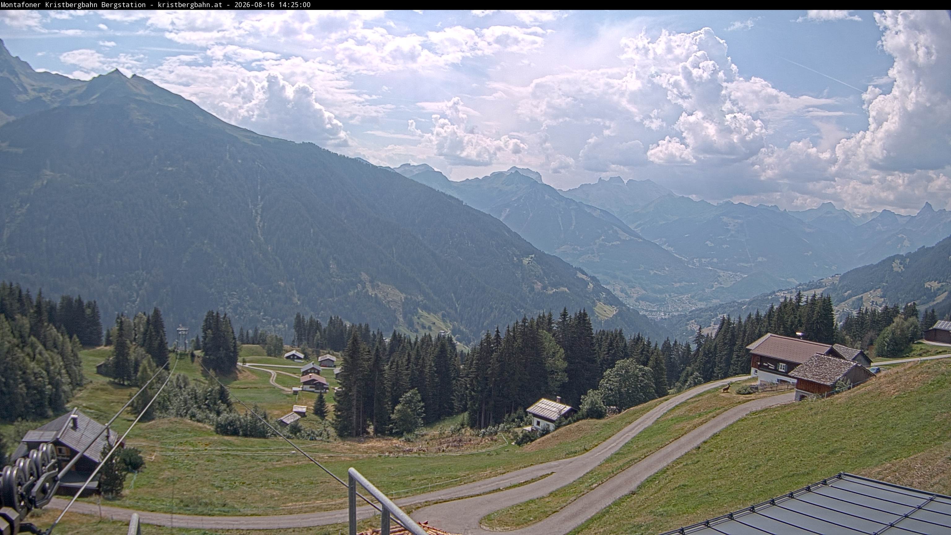 Archiv Foto Webcam Bergstation Montafoner Kristbergbahn, Vorarlberg