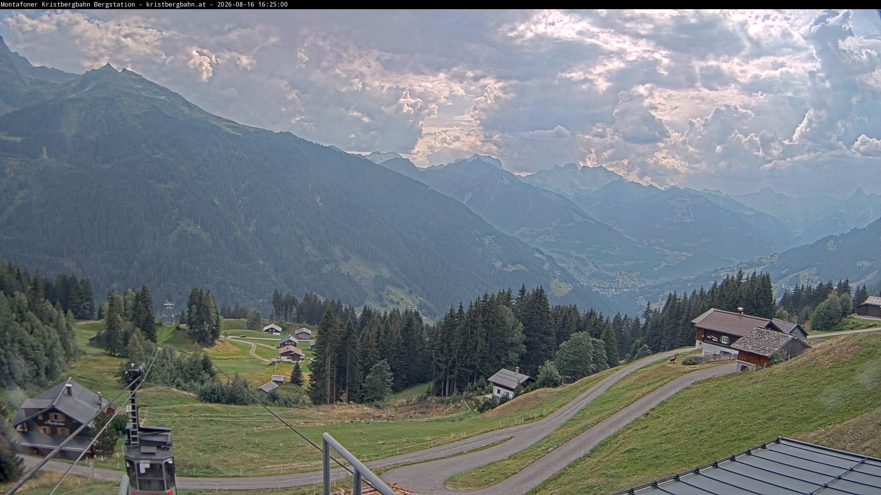 Archiv Foto Webcam Bergstation Montafoner Kristbergbahn, Vorarlberg