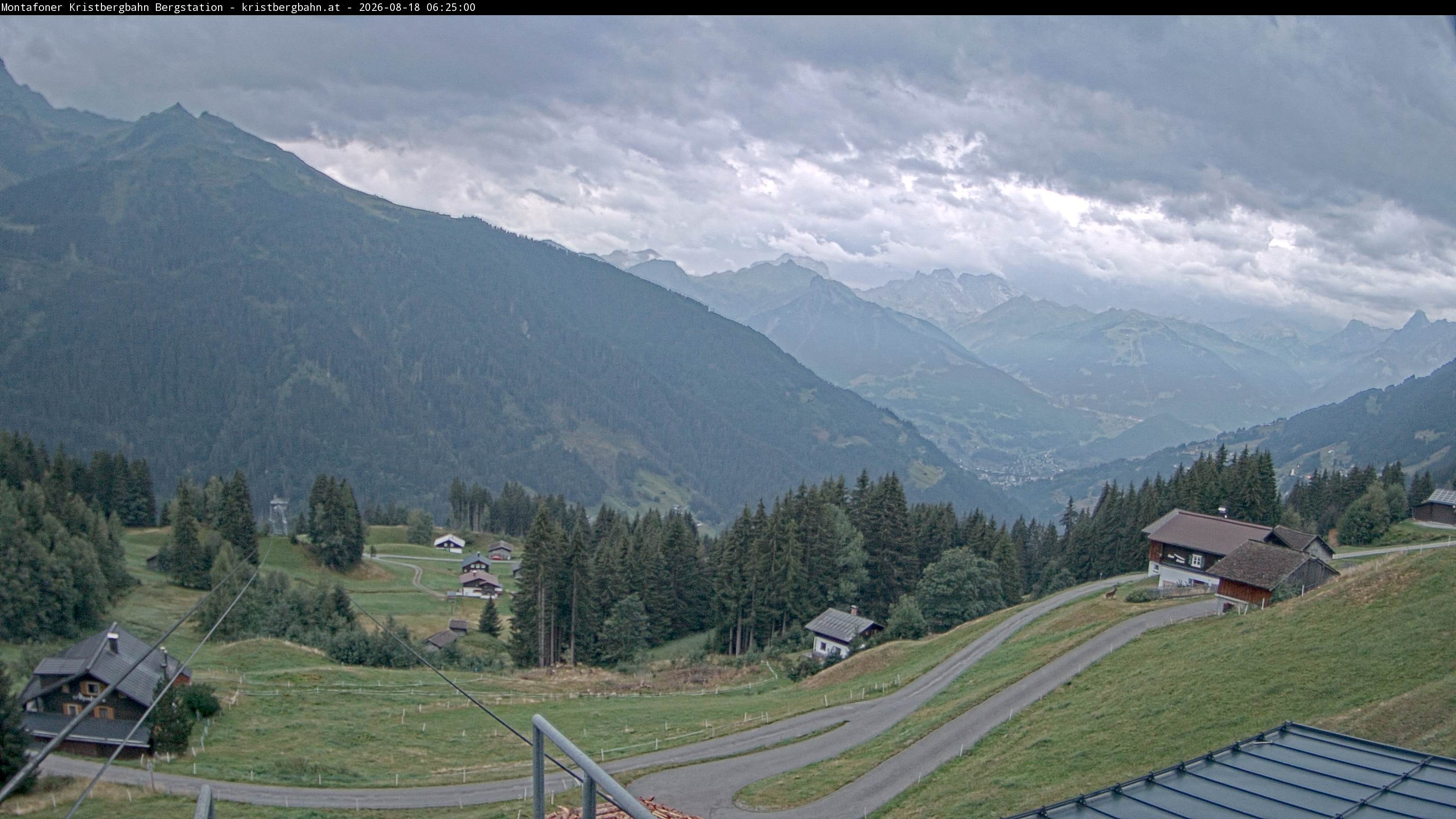 Archiv Foto Webcam Bergstation Montafoner Kristbergbahn, Vorarlberg