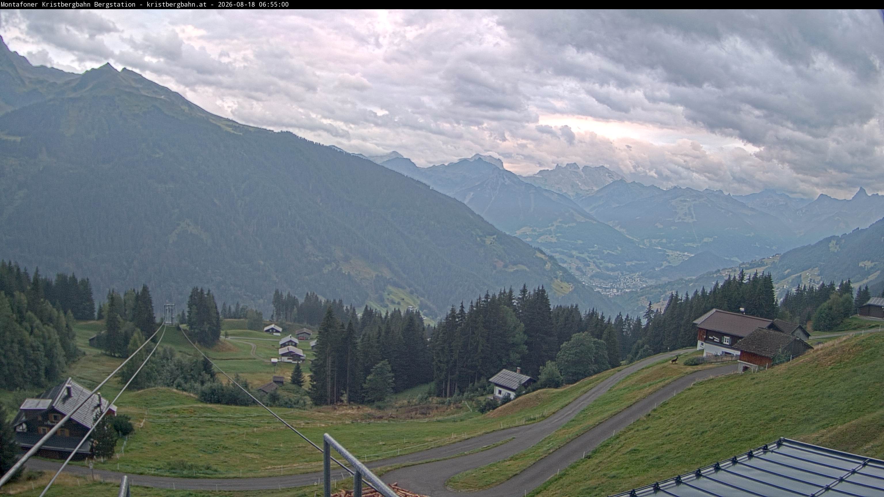 Archiv Foto Webcam Bergstation Montafoner Kristbergbahn, Vorarlberg
